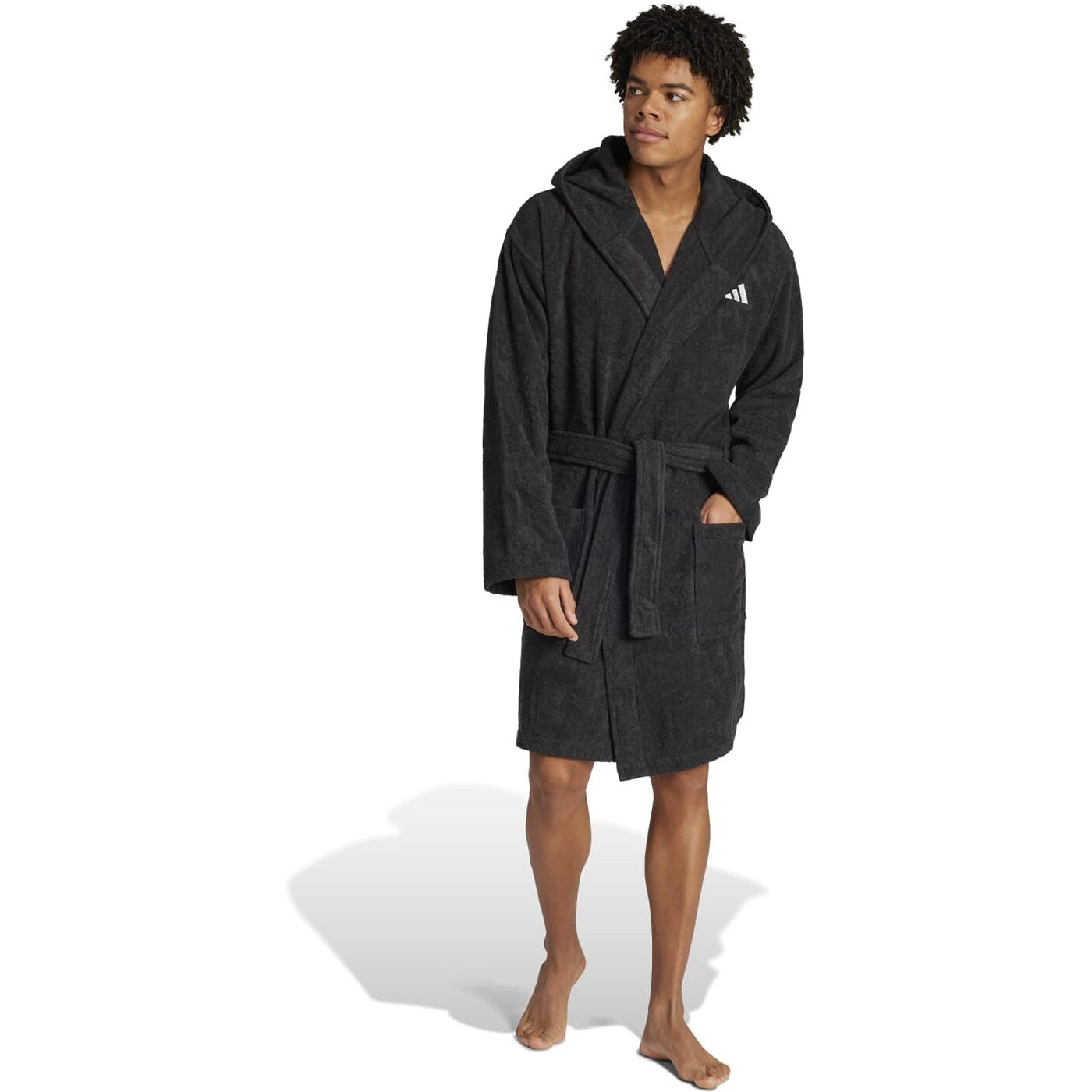 BATHROBE HOODED BLACK BLACK Bild 2