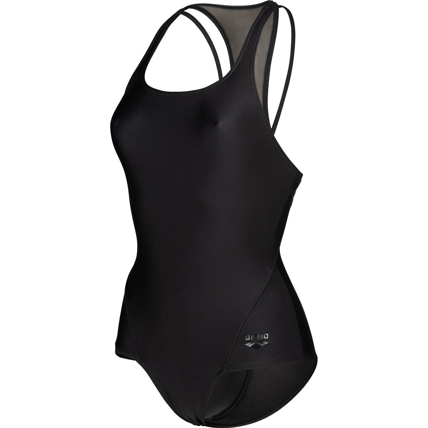 WOMEN'S ARENA MESH PANELS SWIMSUIT BLACK Bild 3