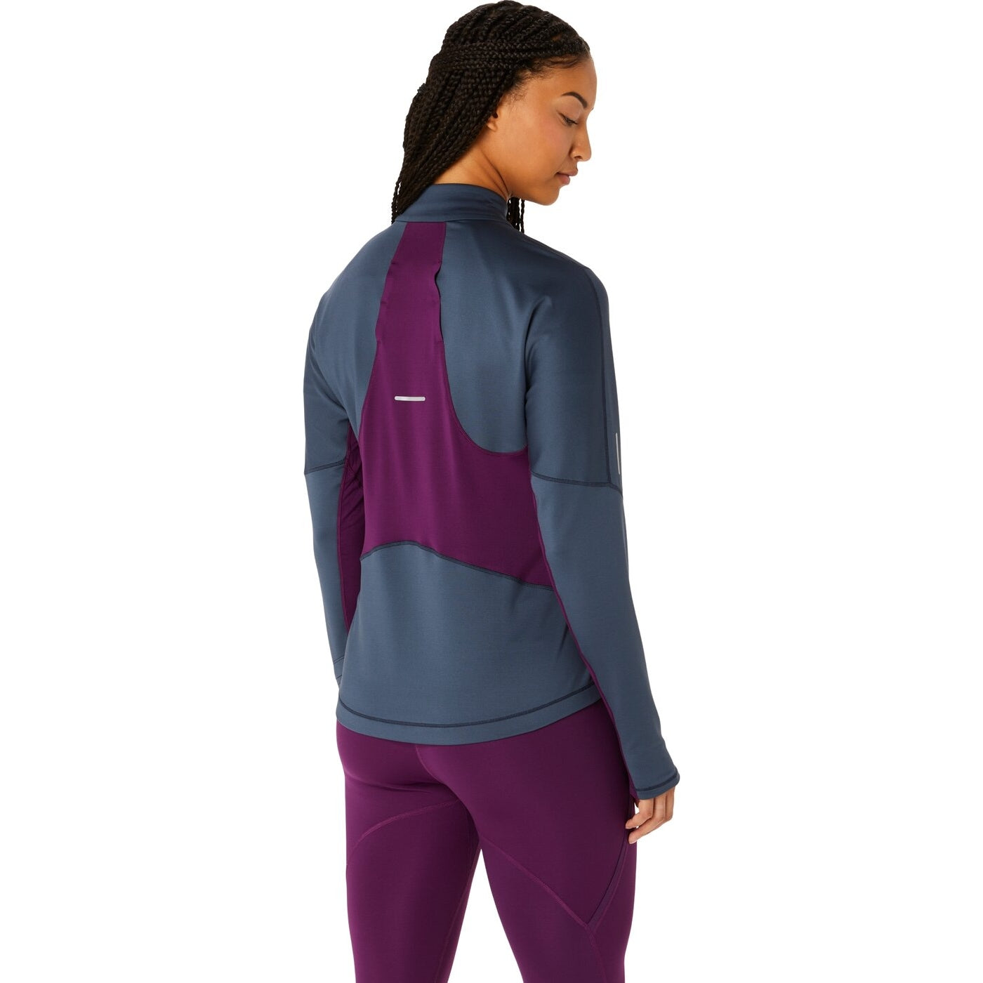 WINTER RUN 1/2 ZIP MID LAYER TARMAC/DEEP MAUVE TARMAC/DEEP MAUVE Bild 2