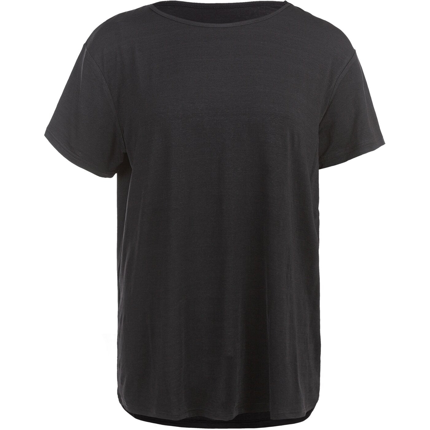 Lizzy W Slub S/S Tee BLACK MELANGE BLACK MELANGE Bild 1