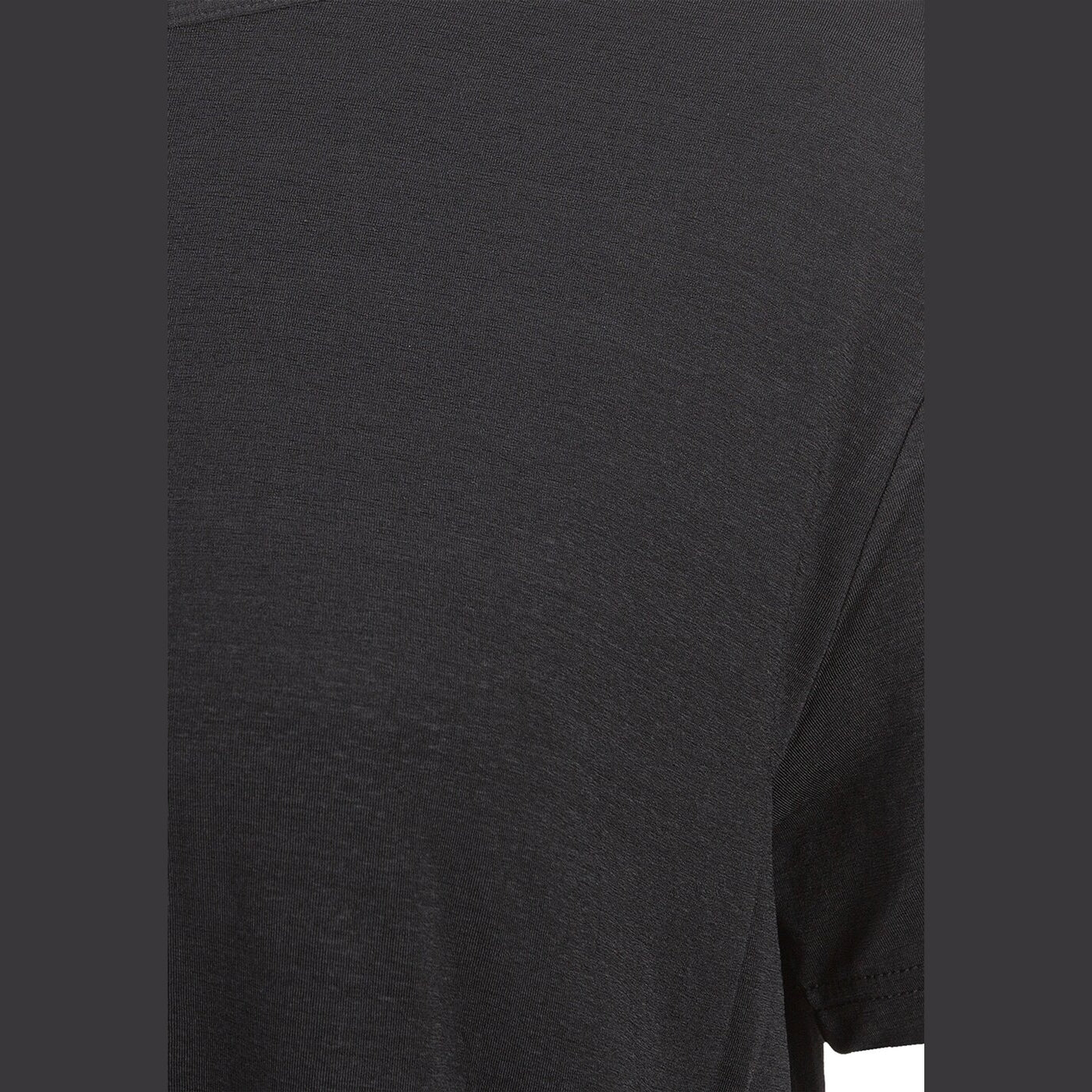 Lizzy W Slub S/S Tee BLACK MELANGE BLACK MELANGE Bild 3