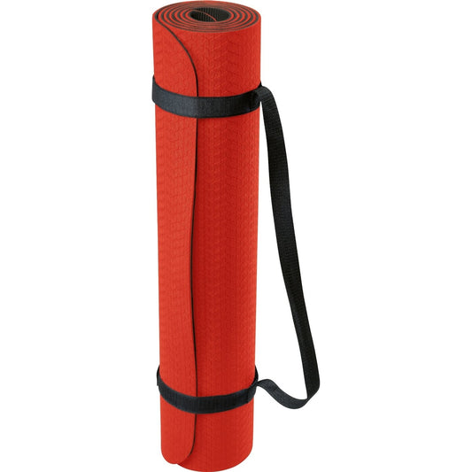 Deuser Yoga-Matte TPE rot/grau ROT ROT Bild 1