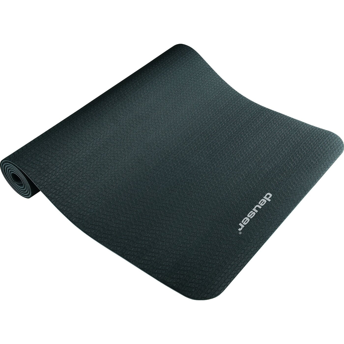 Deuser Yoga Matte TPE schwarz/grau SCHWARZ SCHWARZ Bild 2