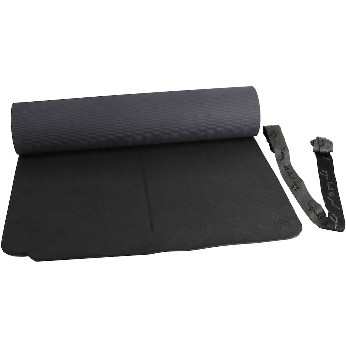 Ux.-Yoga-Matte PVC frei 1.0 BLACK/BLACK/ANTHRACI Bild 1
