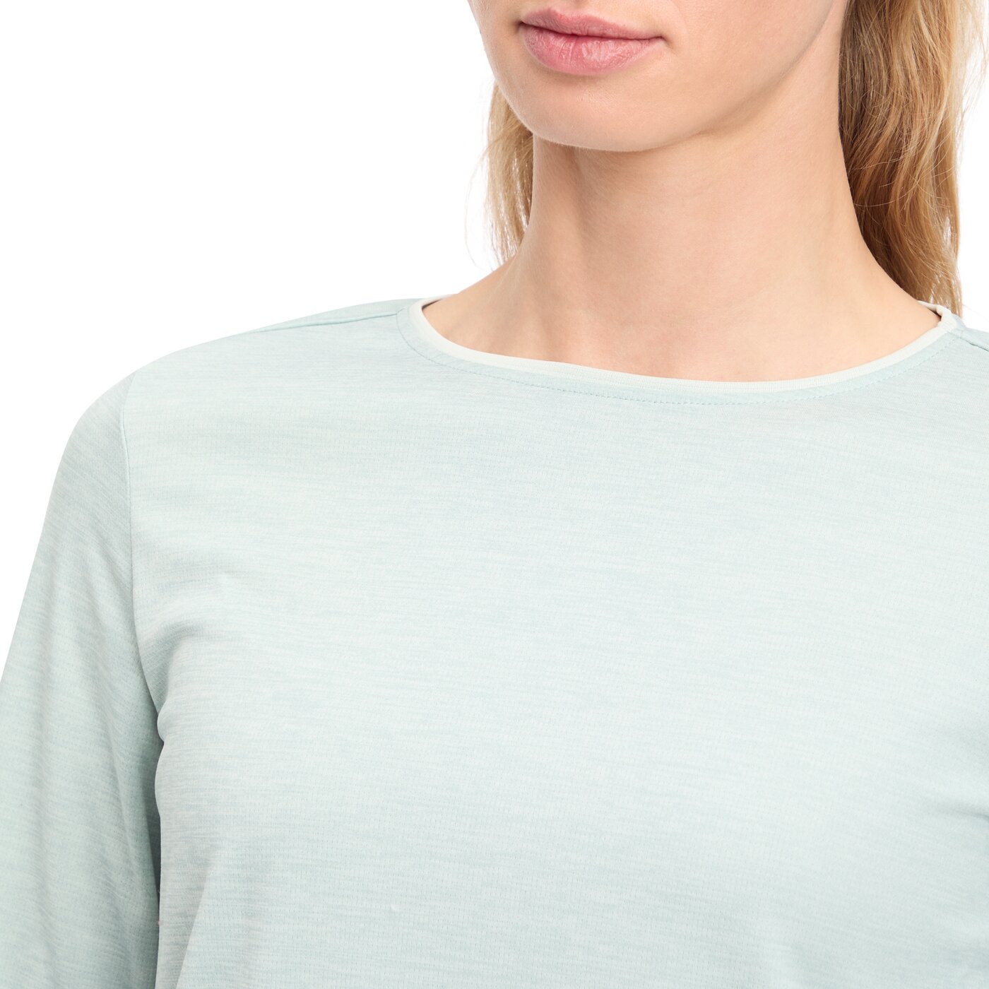 Da.-Langarmshirt Hunu LS W 907 MELANGE/GREEN SM 907 MELANGE/GREEN SM Bild 3