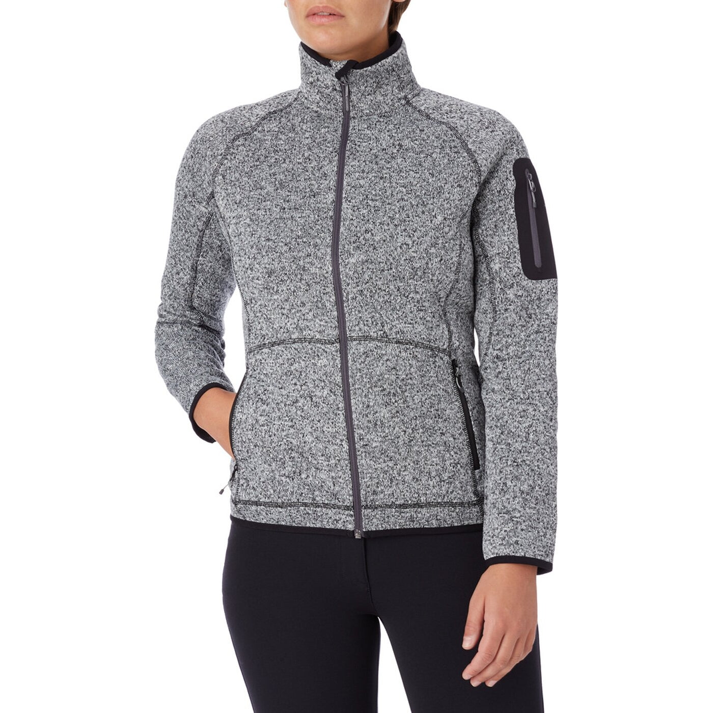 Da.-Unterjacke Skeena wms MÉLANGE/BLACK MÉLANGE/BLACK Bild 3