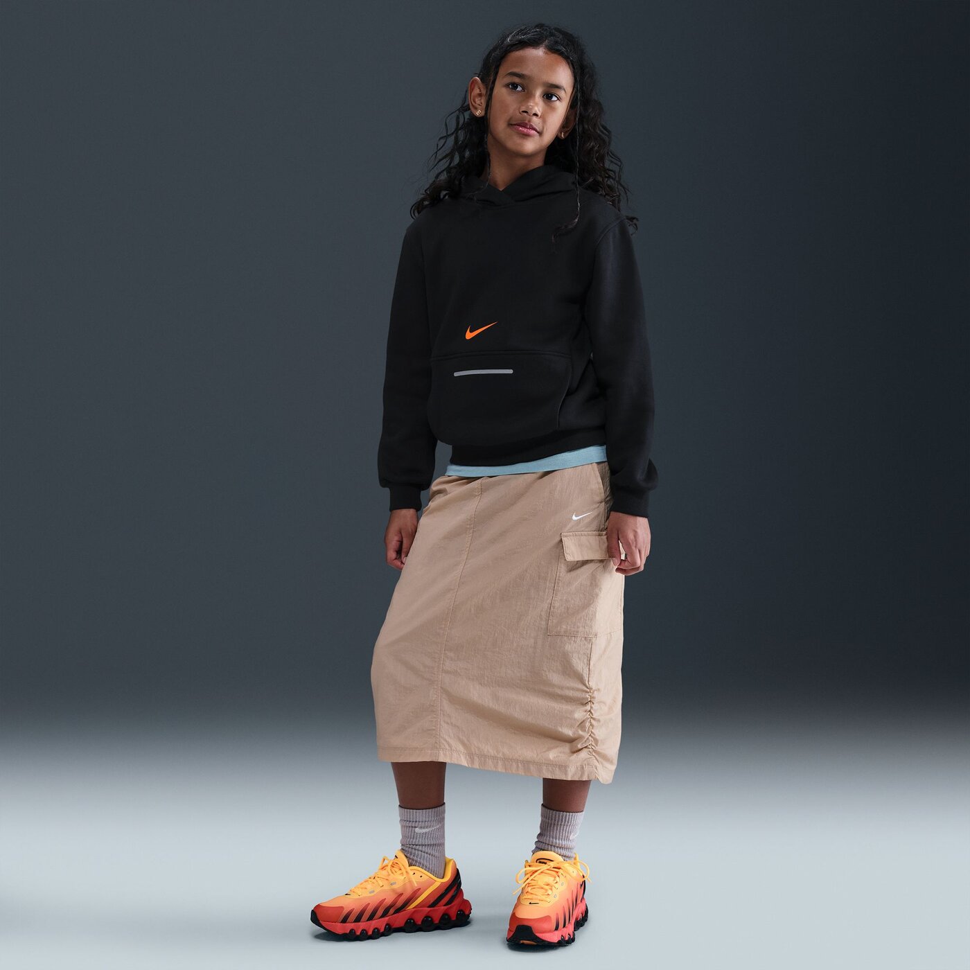 K NSW CLUB FLC HDY BRND NRG BLACK/SAFETY ORANGE BLACK/SAFETY ORANGE Bild 9