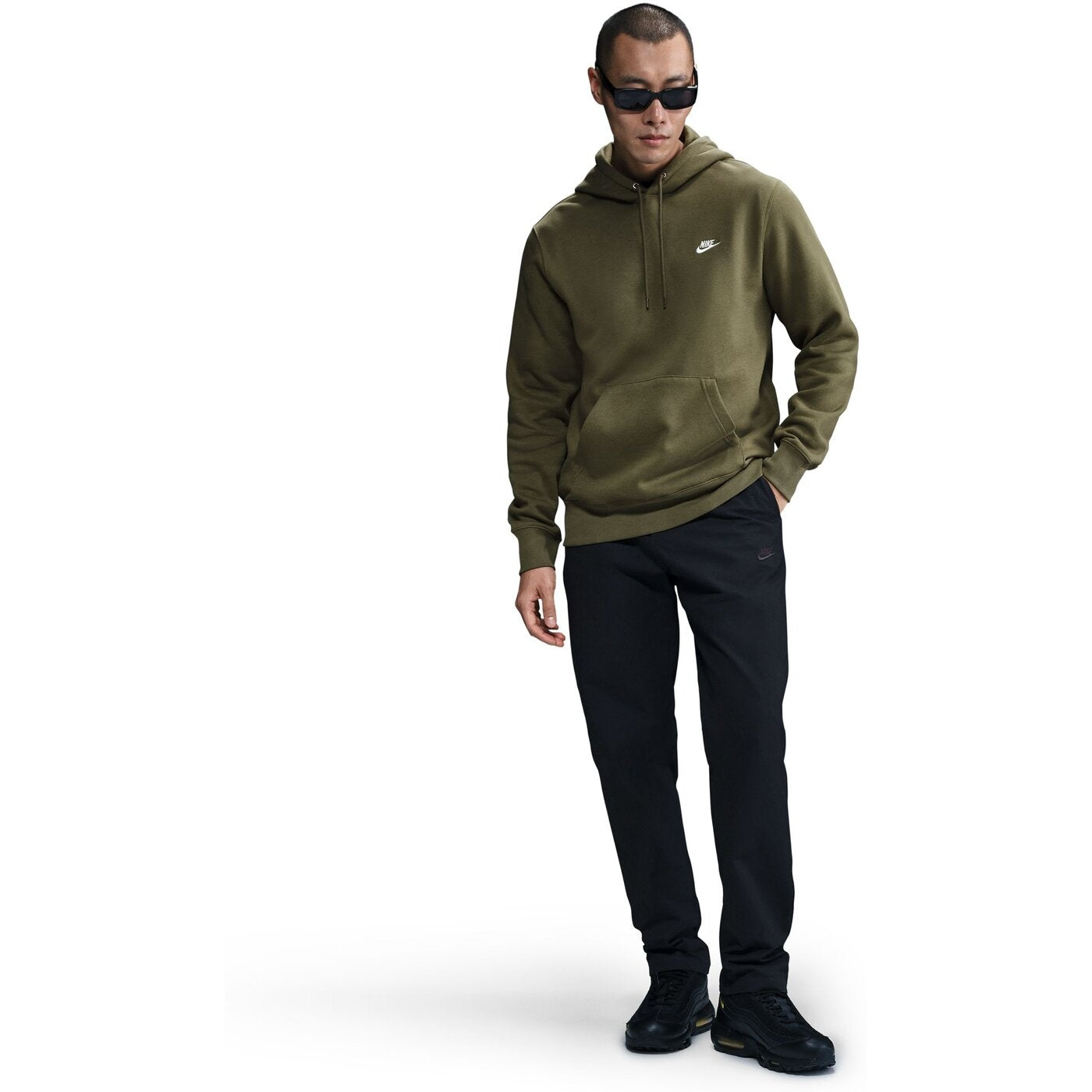 M NK CLUB BB PO HOODIE MEDIUM OLIVE/MEDIUM OLIVE/WHIT MEDIUM OLIVE/MEDIUM OLIVE/WHIT Bild 1