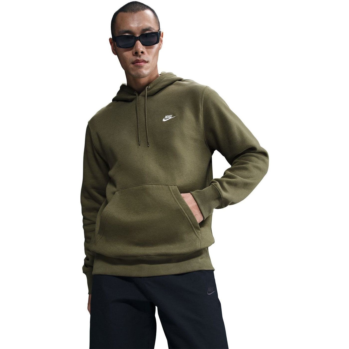 M NK CLUB BB PO HOODIE MEDIUM OLIVE/MEDIUM OLIVE/WHIT MEDIUM OLIVE/MEDIUM OLIVE/WHIT Bild 3