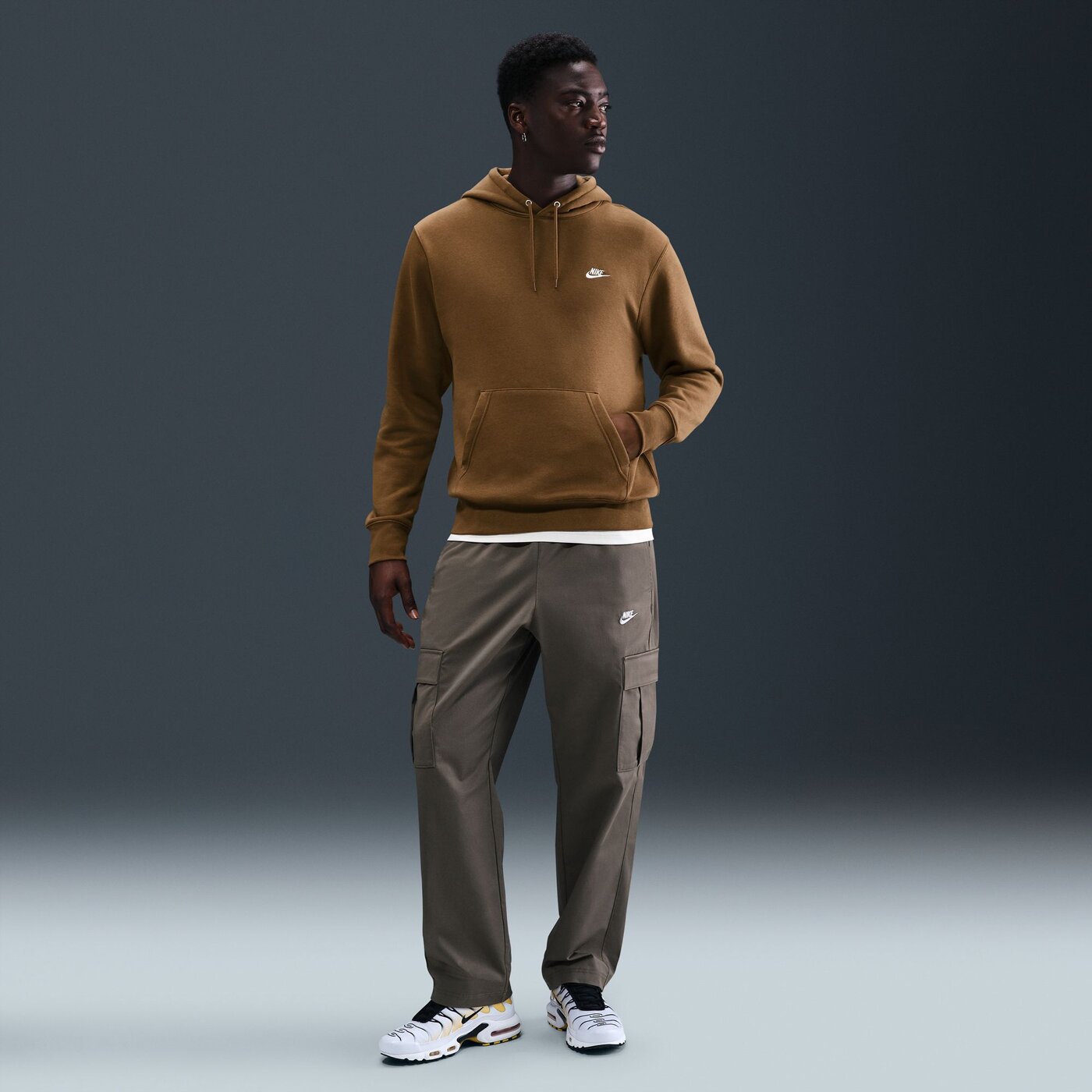 M NK CLUB BB PO HOODIE MOSSWOOD BROWN/MOSSWOOD BROWN/ MOSSWOOD BROWN/MOSSWOOD BROWN/ Bild 3