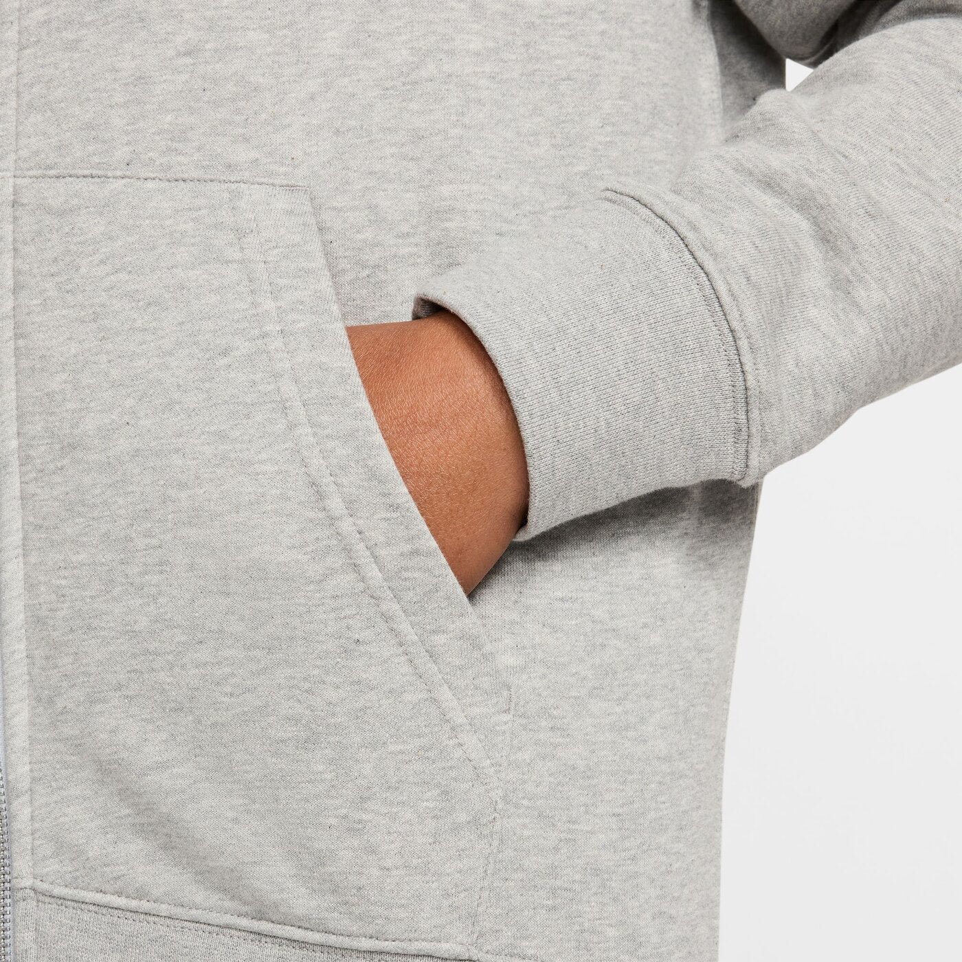 M NK CLUB FT FZ HOODIE DK GREY HEATHER/LT SMOKE GREY/ DK GREY HEATHER/LT SMOKE GREY/ Bild 7