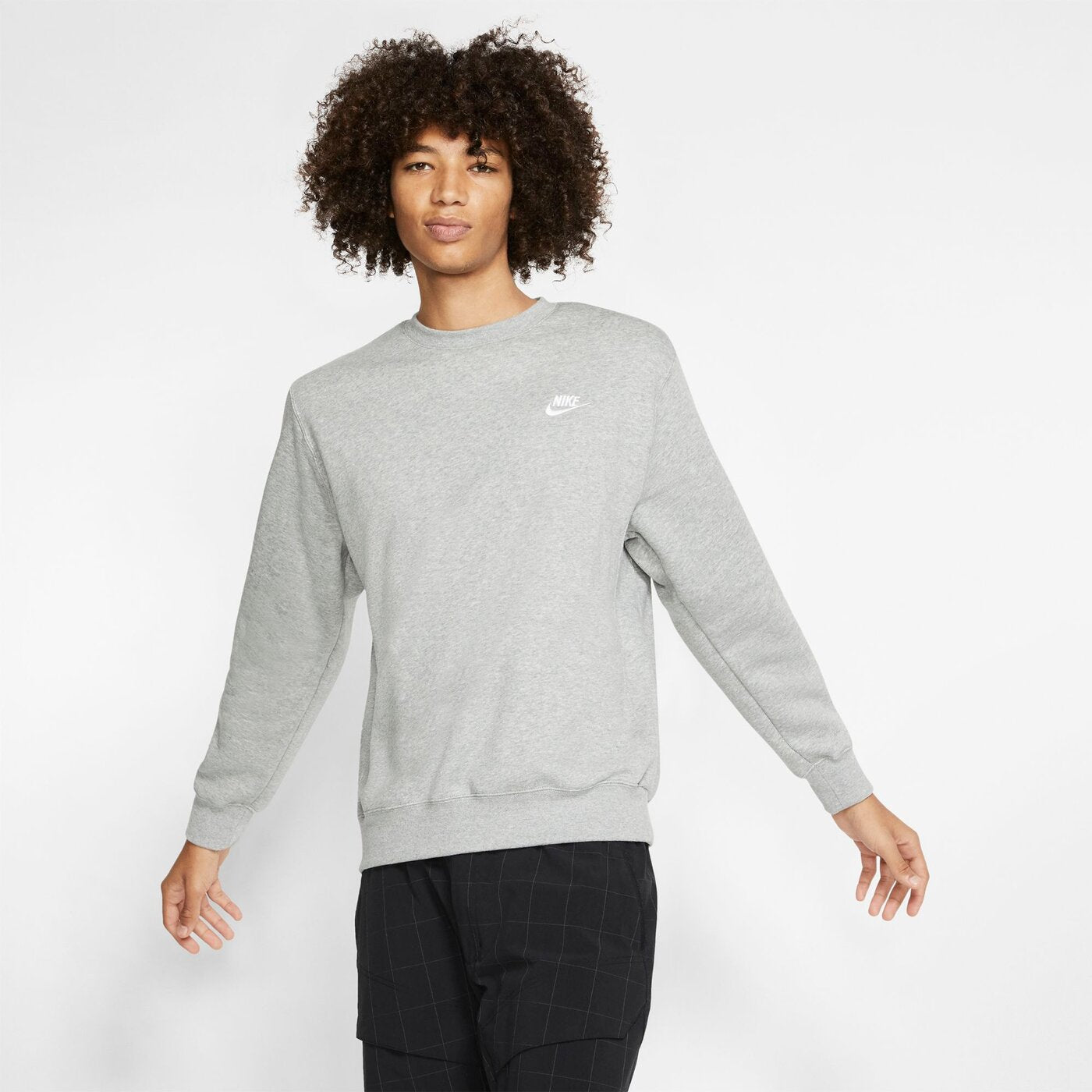 M NSW CLUB CRW BB DK GREY HEATHER/WHITE DK GREY HEATHER/WHITE Bild 3
