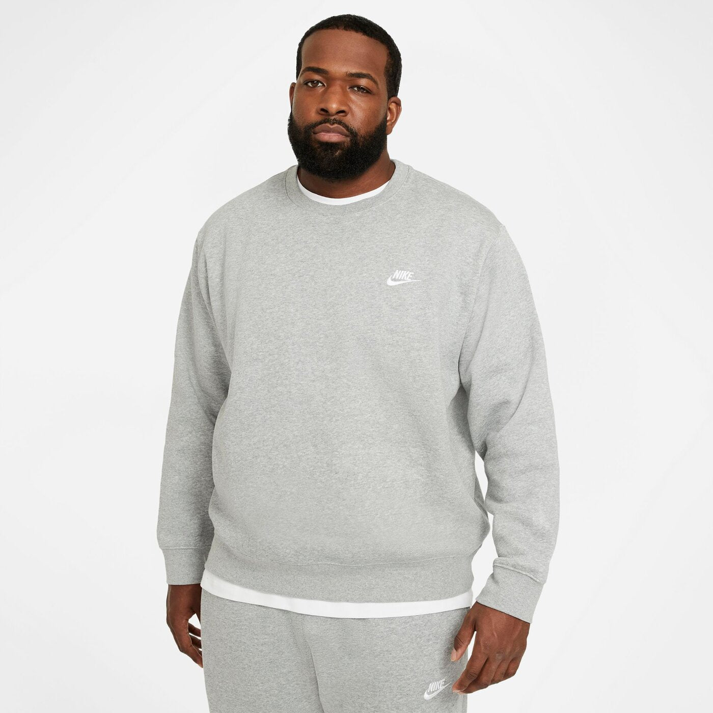 M NSW CLUB CRW BB DK GREY HEATHER/WHITE DK GREY HEATHER/WHITE Bild 7