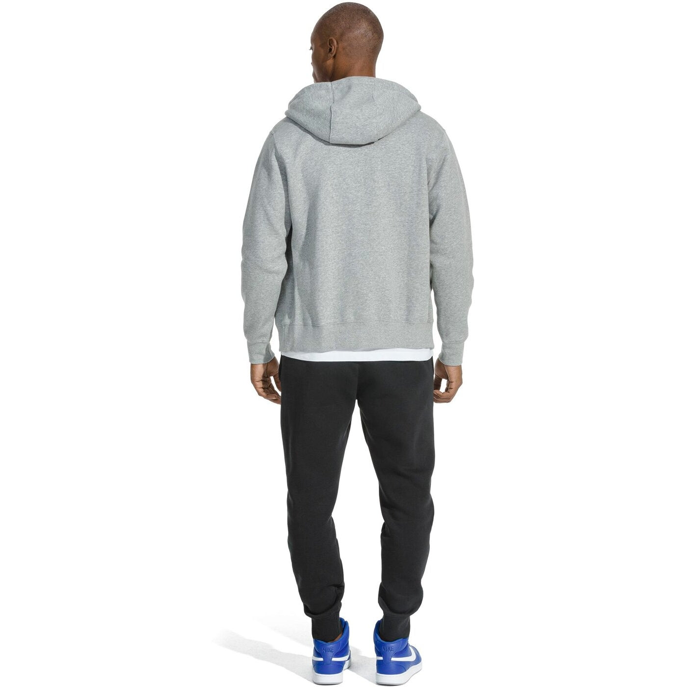 M NSW CLUB HOODIE FZ BB DK GREY HEATHER/MATTE SILVER/W DK GREY HEATHER/MATTE SILVER/W Bild 8