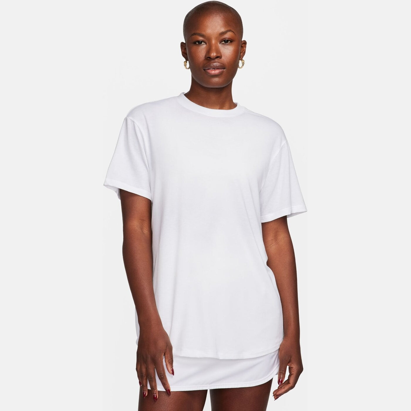 W NK ONE RELAXED DF SS TOP WHITE/BLACK WHITE Bild 1