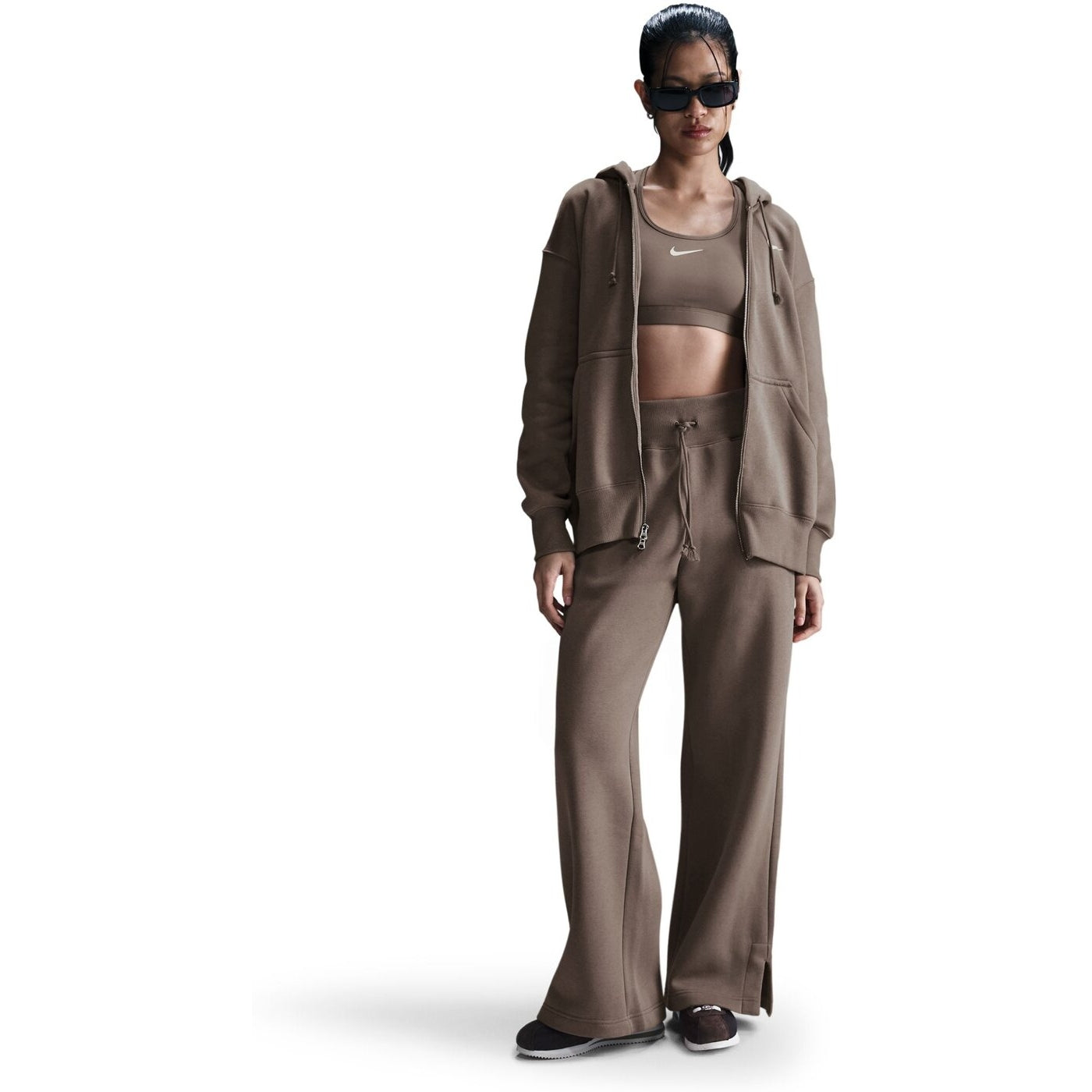 W NSW PHNX FLC HR PANT WIDE MINK BROWN/SAIL MINK BROWN/SAIL Bild 3