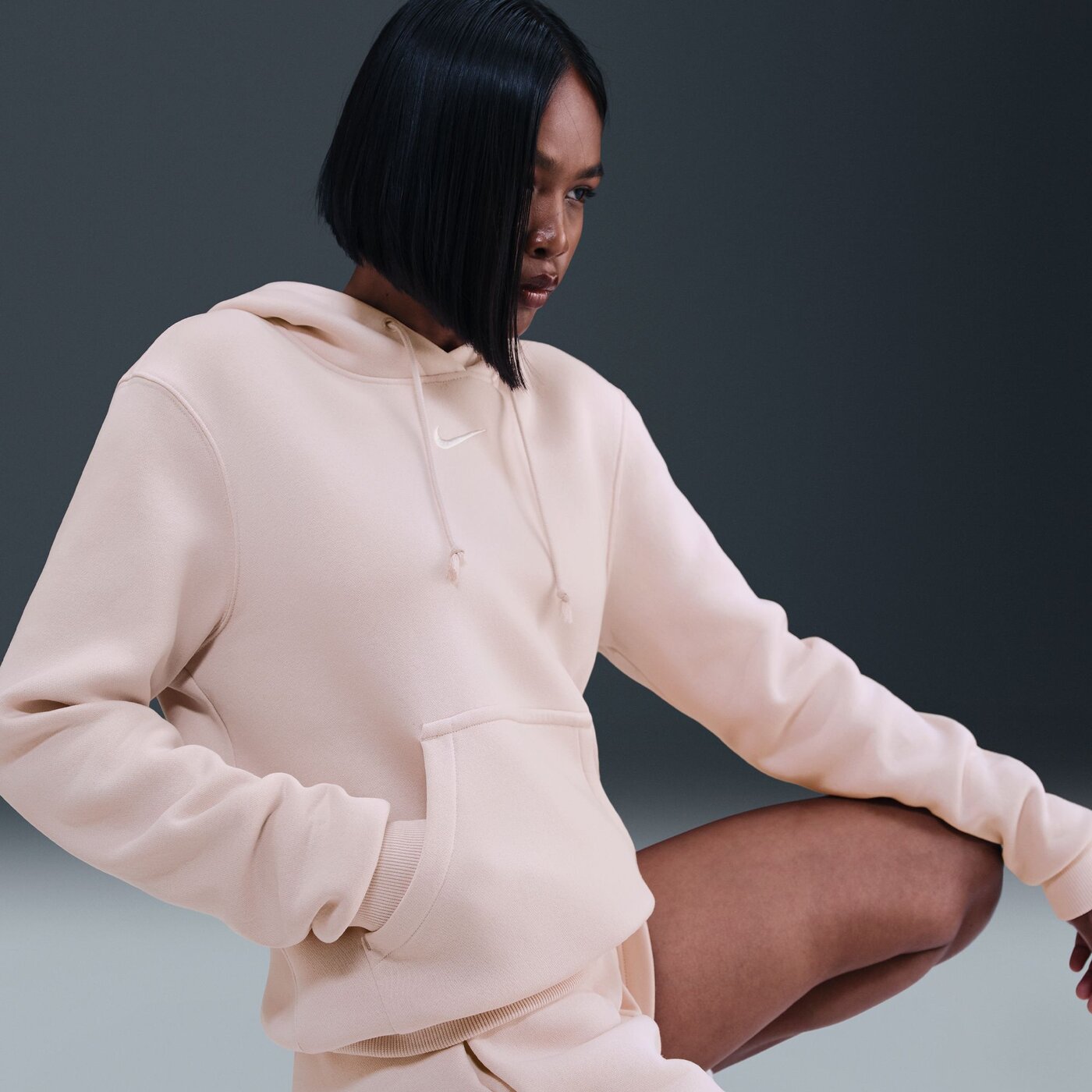 W NSW PHNX FLC STD PO HOODIE SILT RED/SAIL SILT RED/SAIL Bild 9