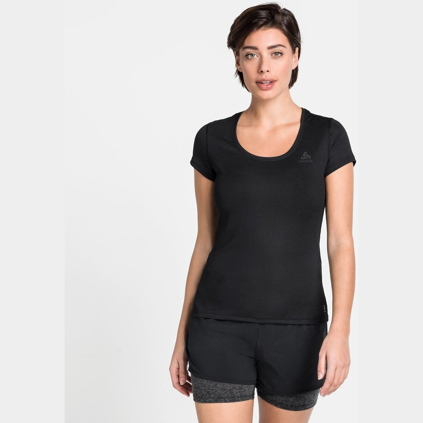 SUW TOP CREW NECK S/S ACTIVE F BLACK BLACK Bild 1