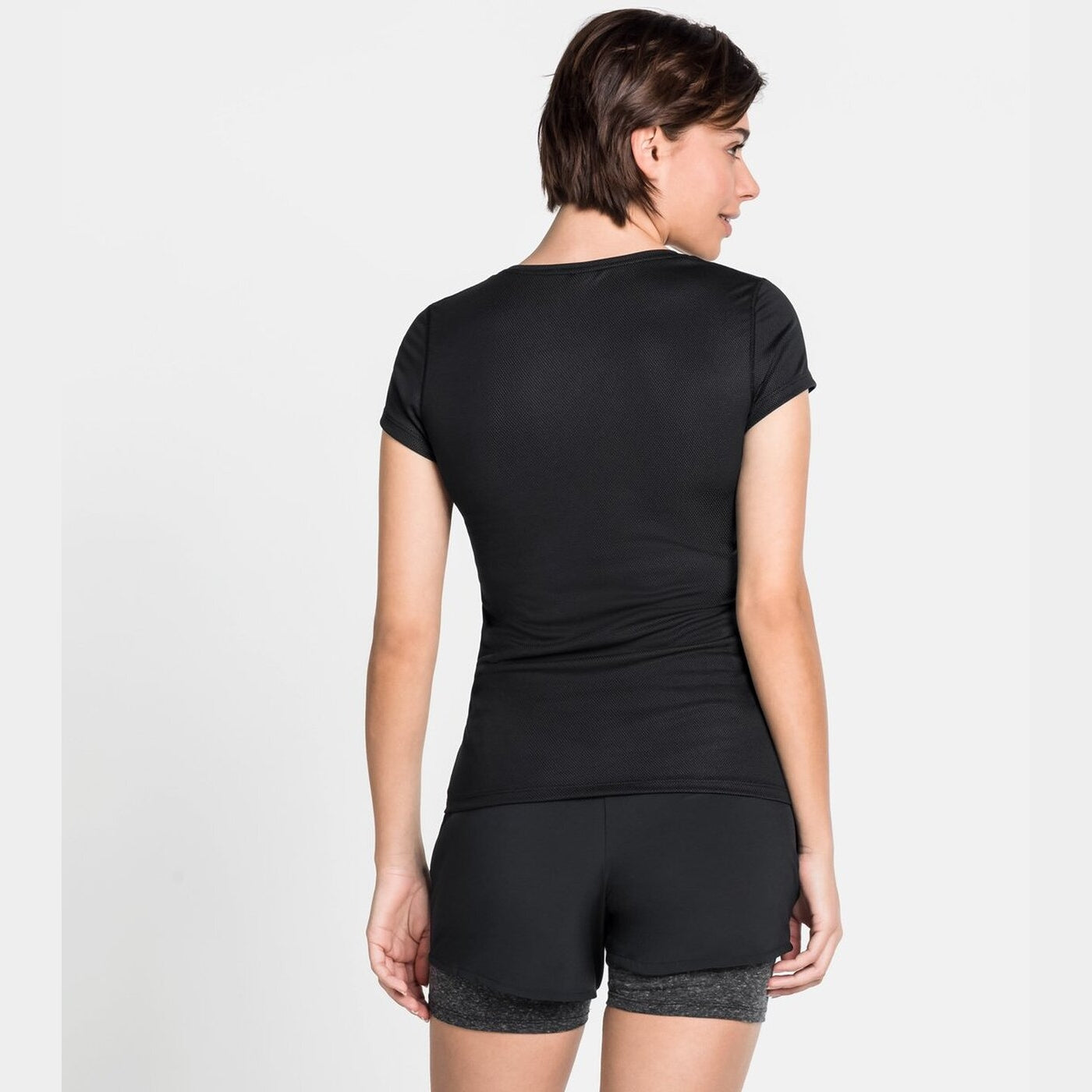 SUW TOP CREW NECK S/S ACTIVE F BLACK BLACK Bild 2