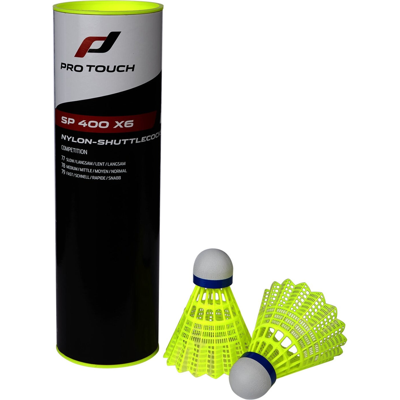 Badminton-Ball SP 400 x6 (Shuttlecock) GELB GELB Bild 1