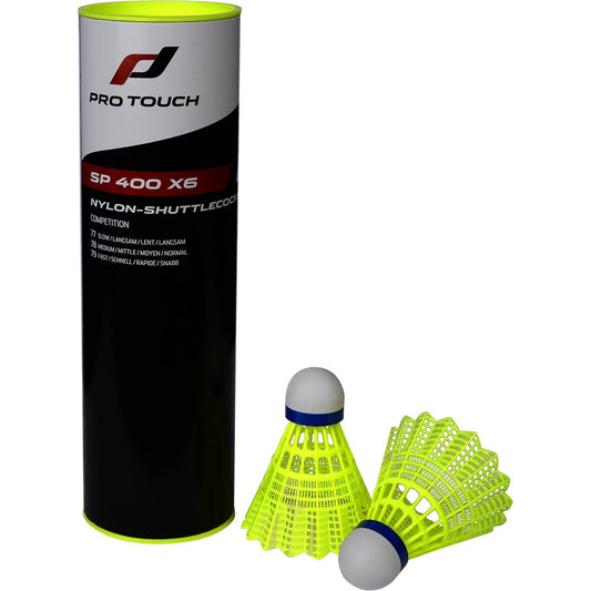 Badminton-Ball SP 400 x6 (Shuttlecock) GELB GELB Bild 1