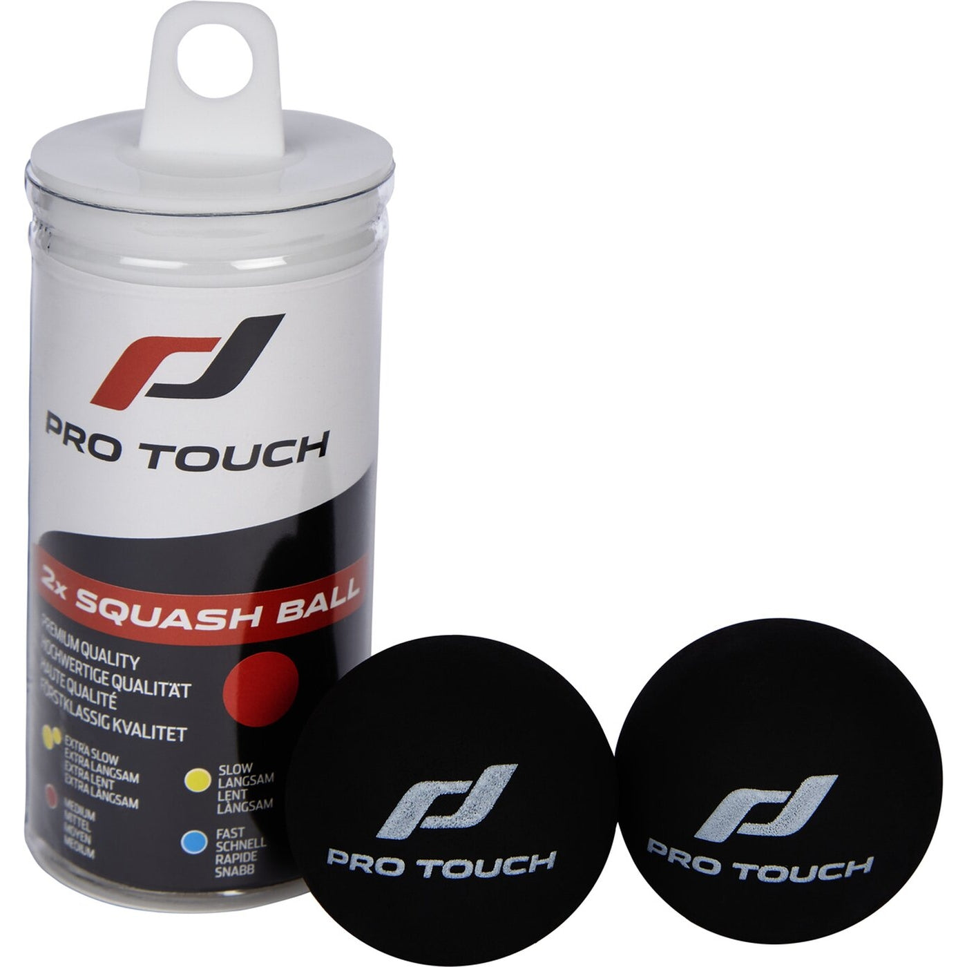 Squash-Ball Ace Squash Balls 2 pcs Tube RED RED Bild 2