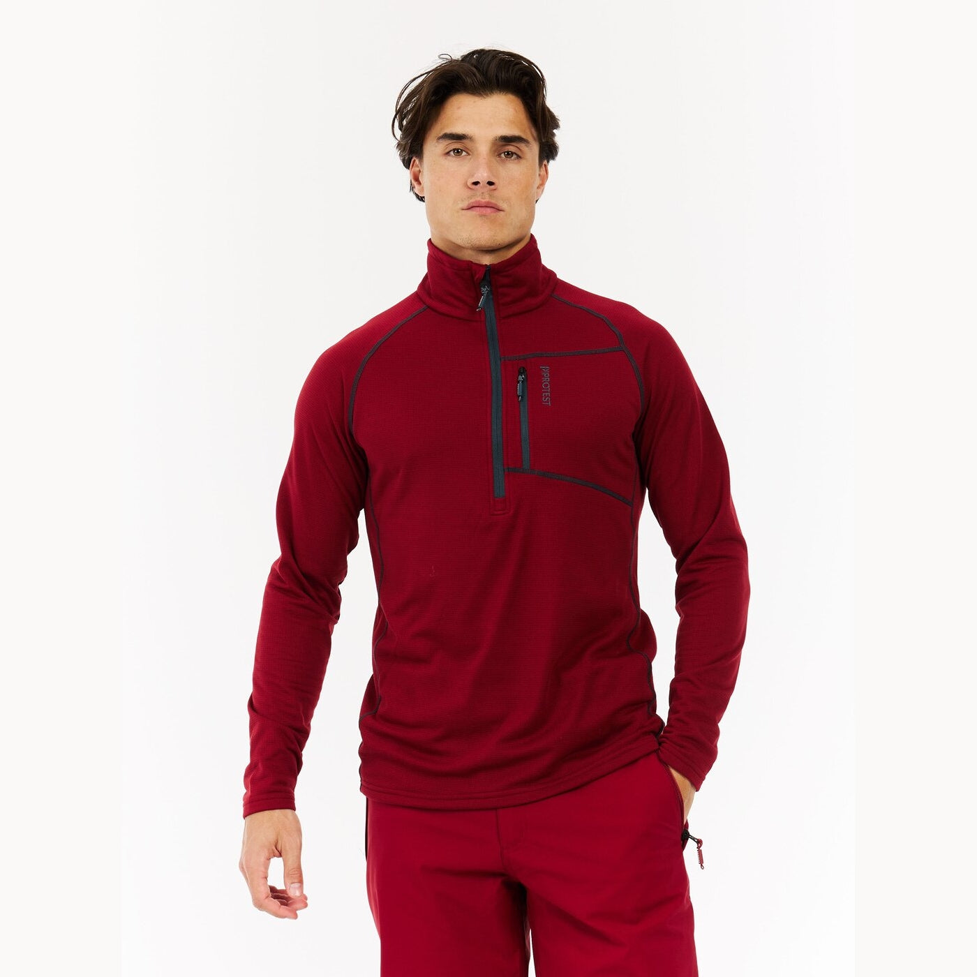 PRTRekody 1/4 zip active top VELVET RED VELVET RED Bild 3