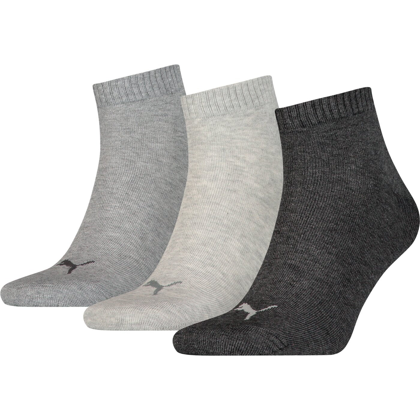PUMA UNISEX QUARTER PLAIN 3P ANTHRACI/L MEL GREY/M MEL ANTHRACI/L MEL GREY/M MEL GREY Bild 1