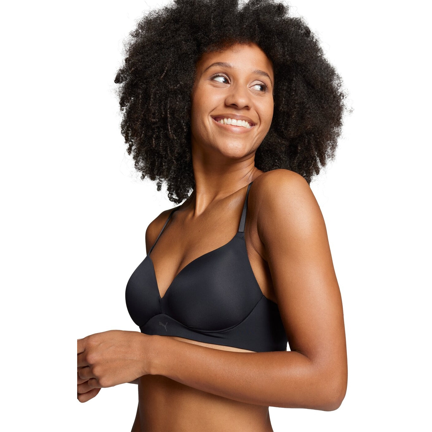 PUMA WOMEN SOFT PADDED BRA 1P BLACK BLACK Bild 7