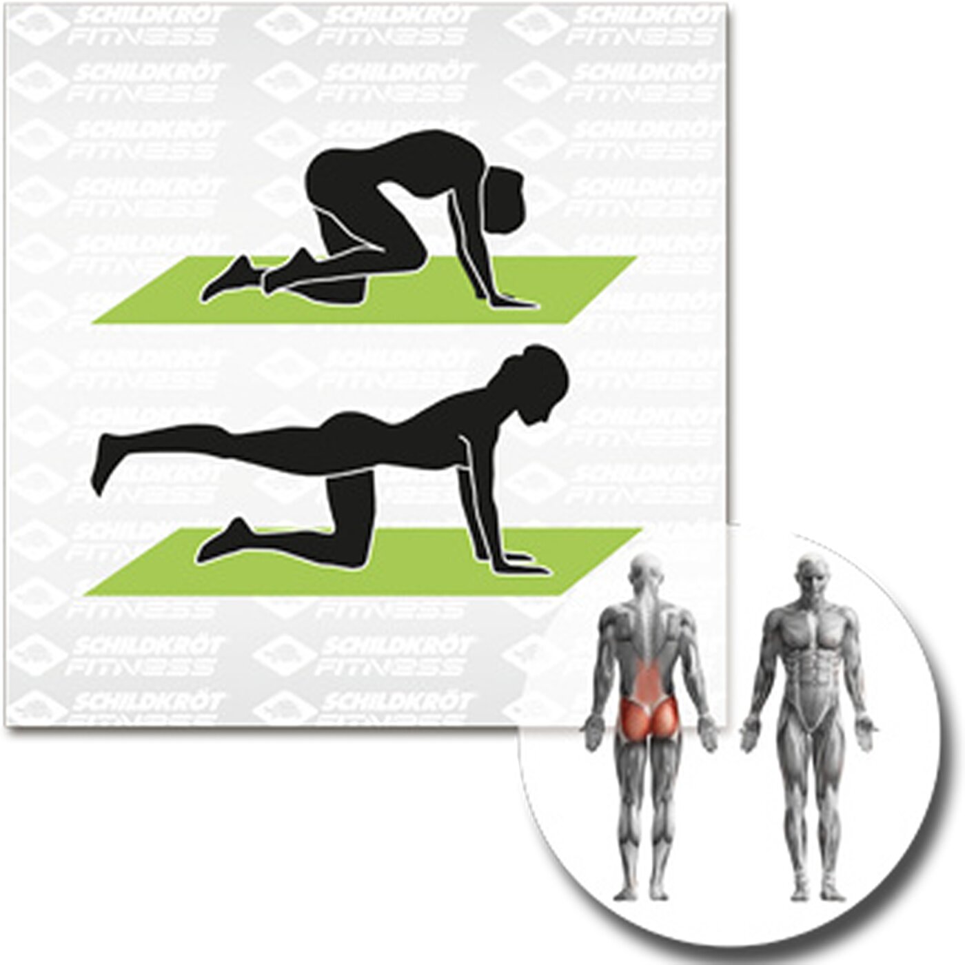 FITNESSMATTE, (15mm, green), mit Tr KEINE FARBE KEINE FARBE Bild 3