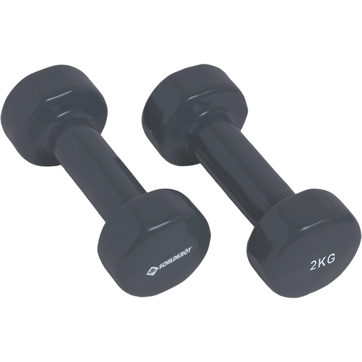 VINYL HANTEL Set, 2x 2,0kg (grey), in 4C-Box, KEINE FARBE KEINE FARBE Bild 1