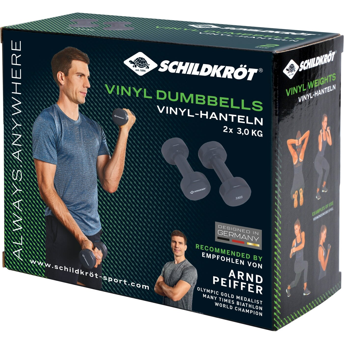 VINYL HANTEL Set, 2x 3,0kg (grey), in 4C-Box, KEINE FARBE KEINE FARBE Bild 2