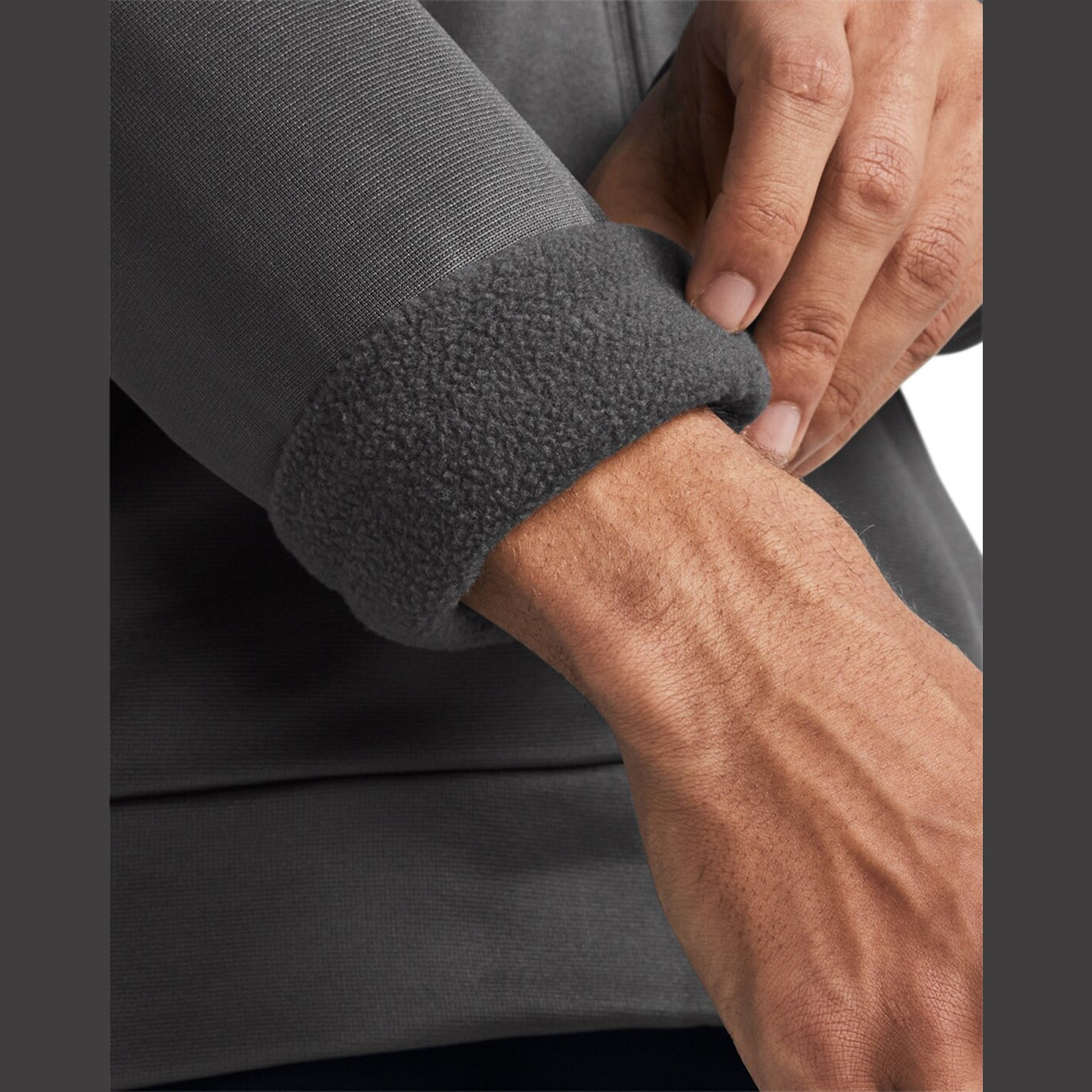 UA ARMOUR FLEECE FZ HOODIE CASTLEROCK CASTLEROCK Bild 5