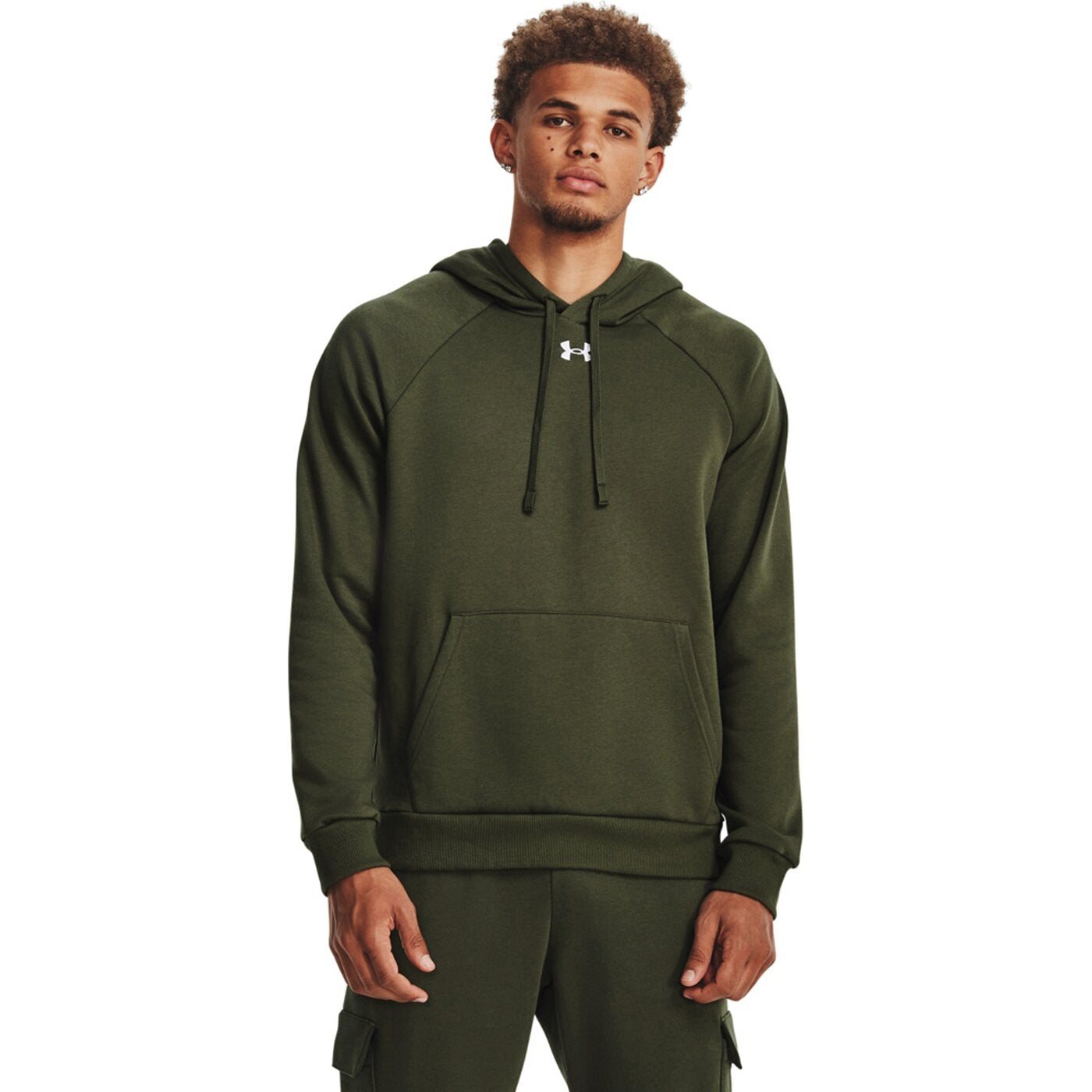 UA RIVAL FLEECE HOODIE MARINE OD GREEN MARINE OD GREEN Bild 3