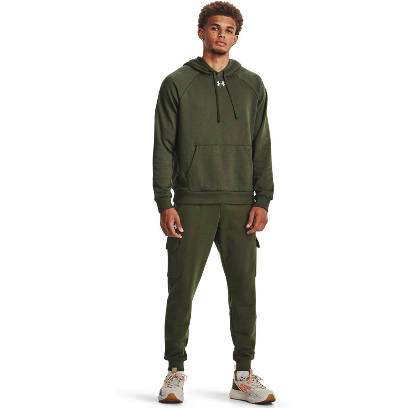 UA RIVAL FLEECE HOODIE MARINE OD GREEN MARINE OD GREEN Bild 5