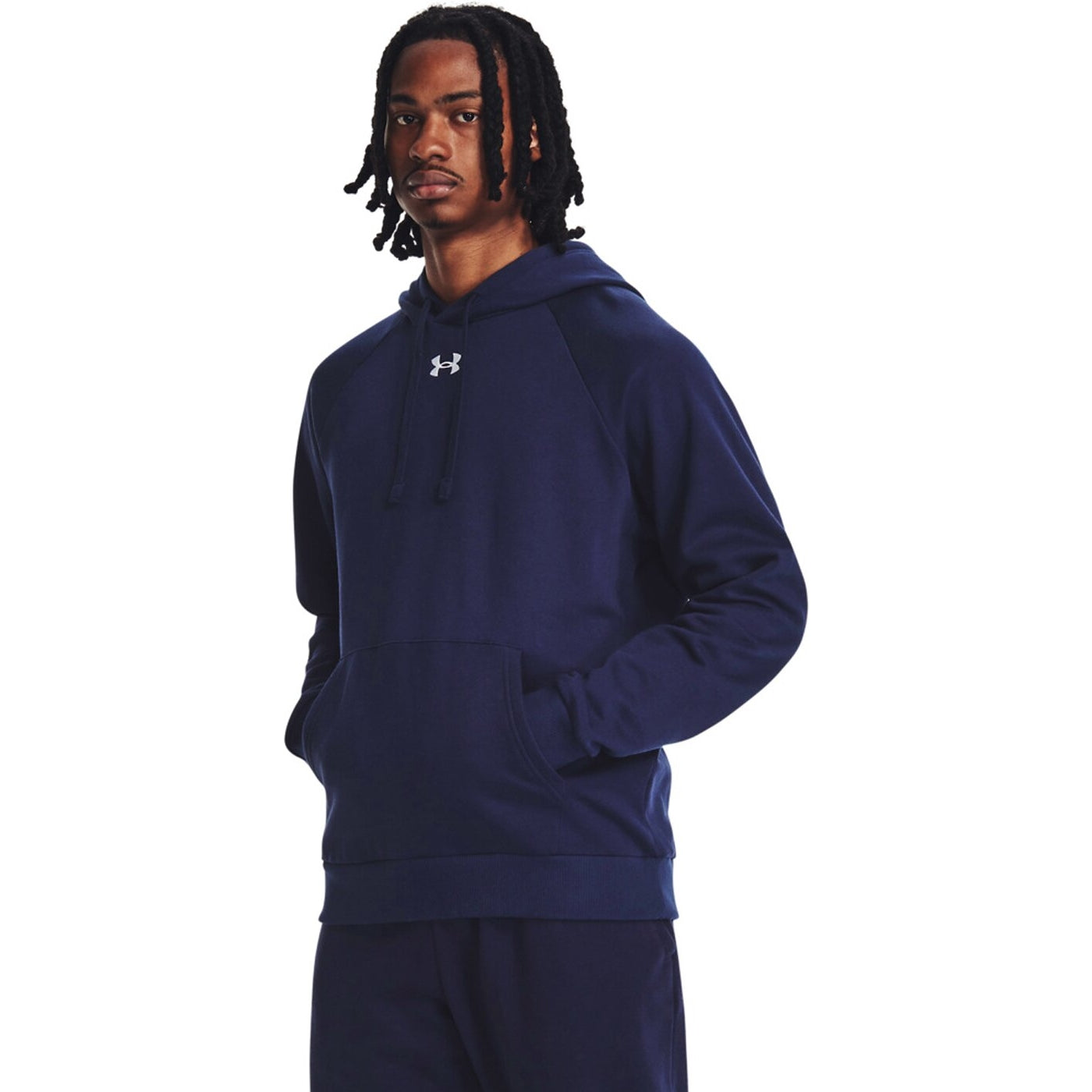 UA RIVAL FLEECE HOODIE MIDNIGHT NAVY MIDNIGHT NAVY Bild 3
