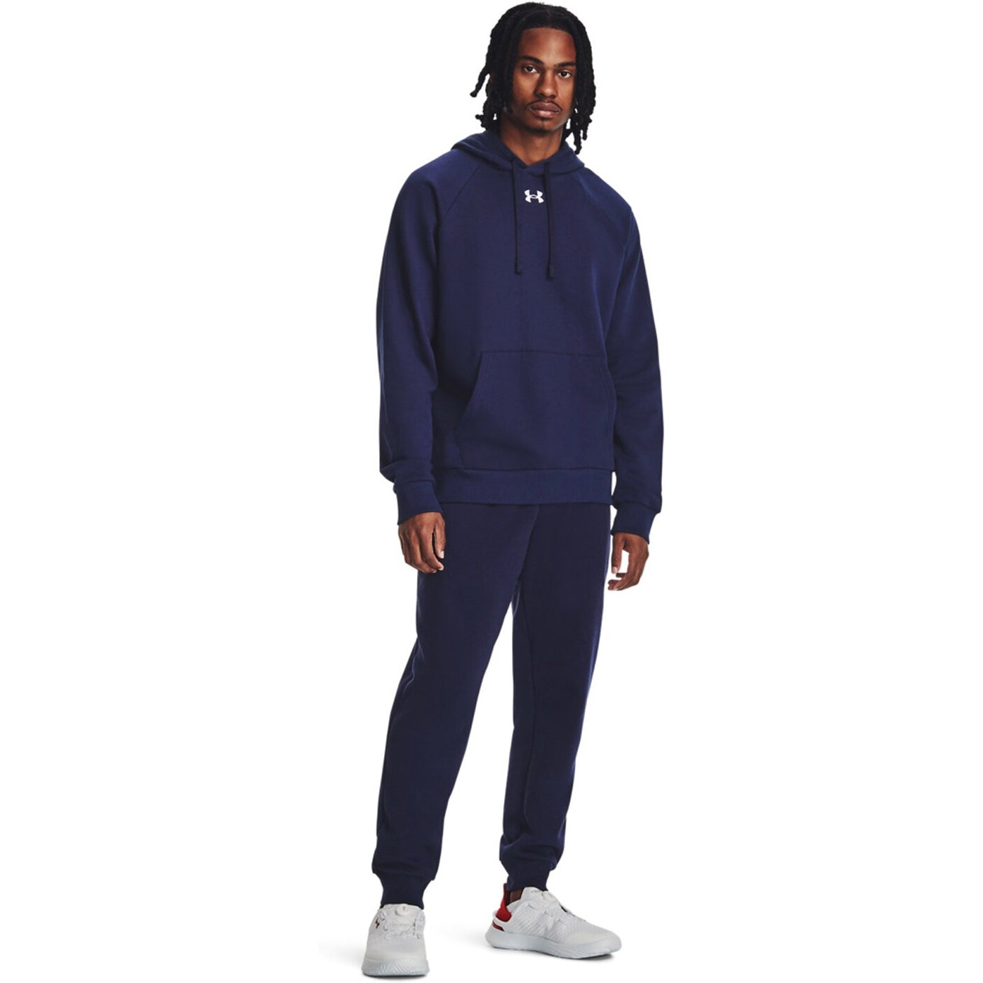 UA RIVAL FLEECE HOODIE MIDNIGHT NAVY MIDNIGHT NAVY Bild 5