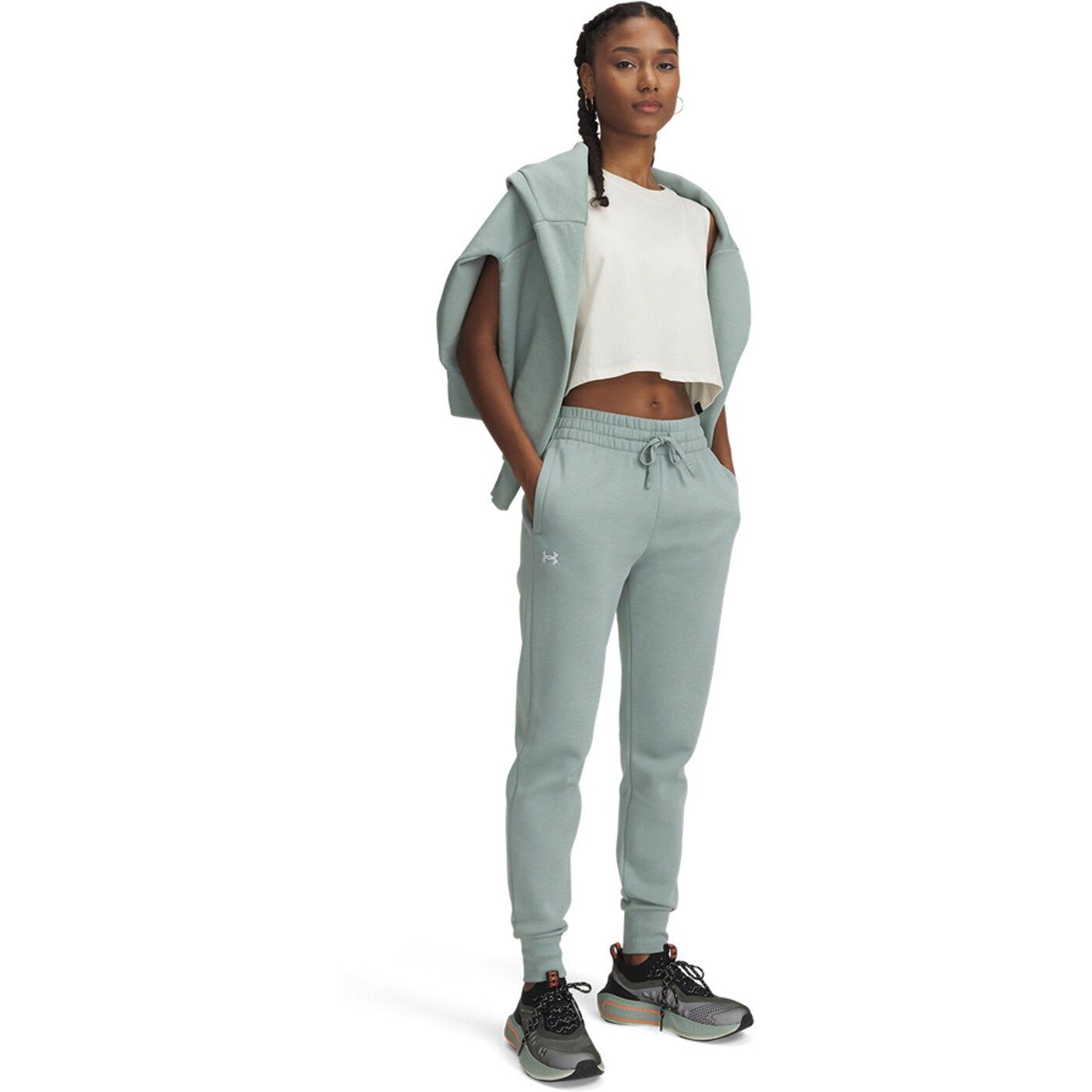 UA RIVAL FLEECE JOGGER SILICA GREEN SILICA GREEN Bild 3