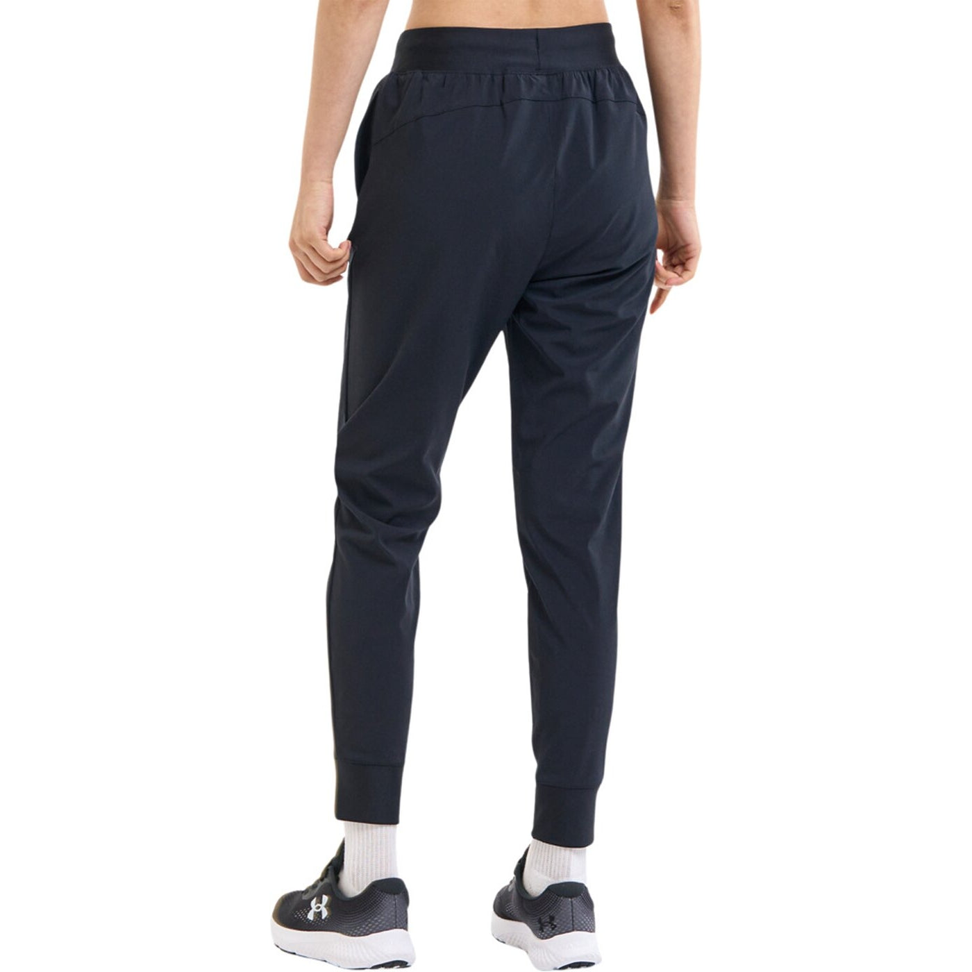 UA RIVAL HI RISE WOVEN PANT BLACK BLACK Bild 4