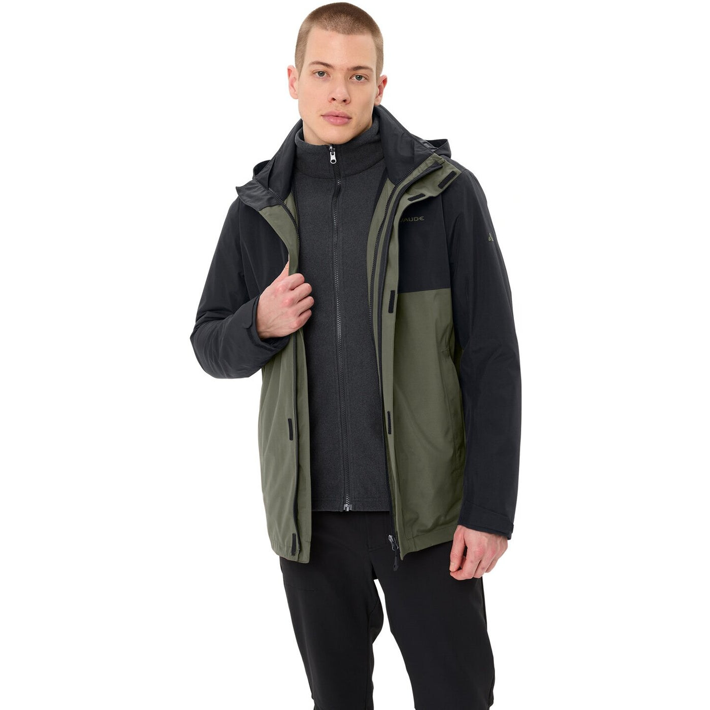 Me Rosemoor 3in1 Jacket BLACK/KHAKI BLACK/KHAKI Bild 5