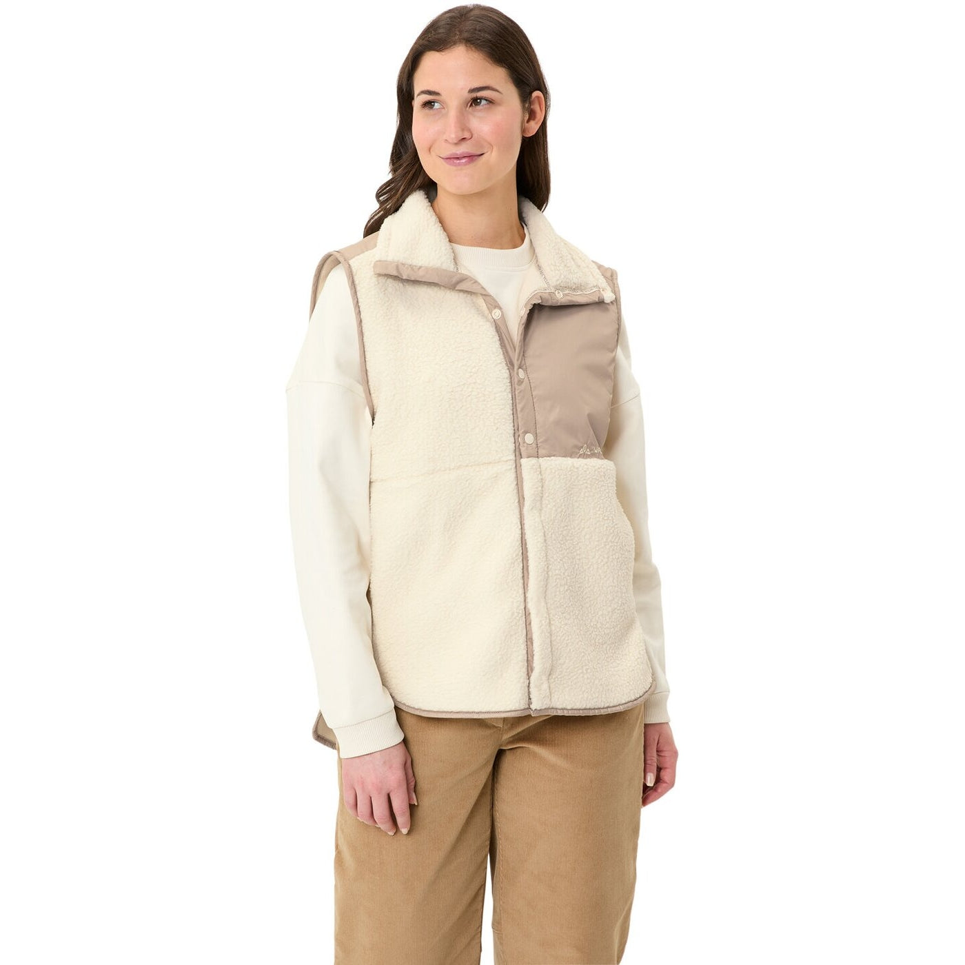 Wo Najun Fleece Vest ECRU ECRU Bild 3