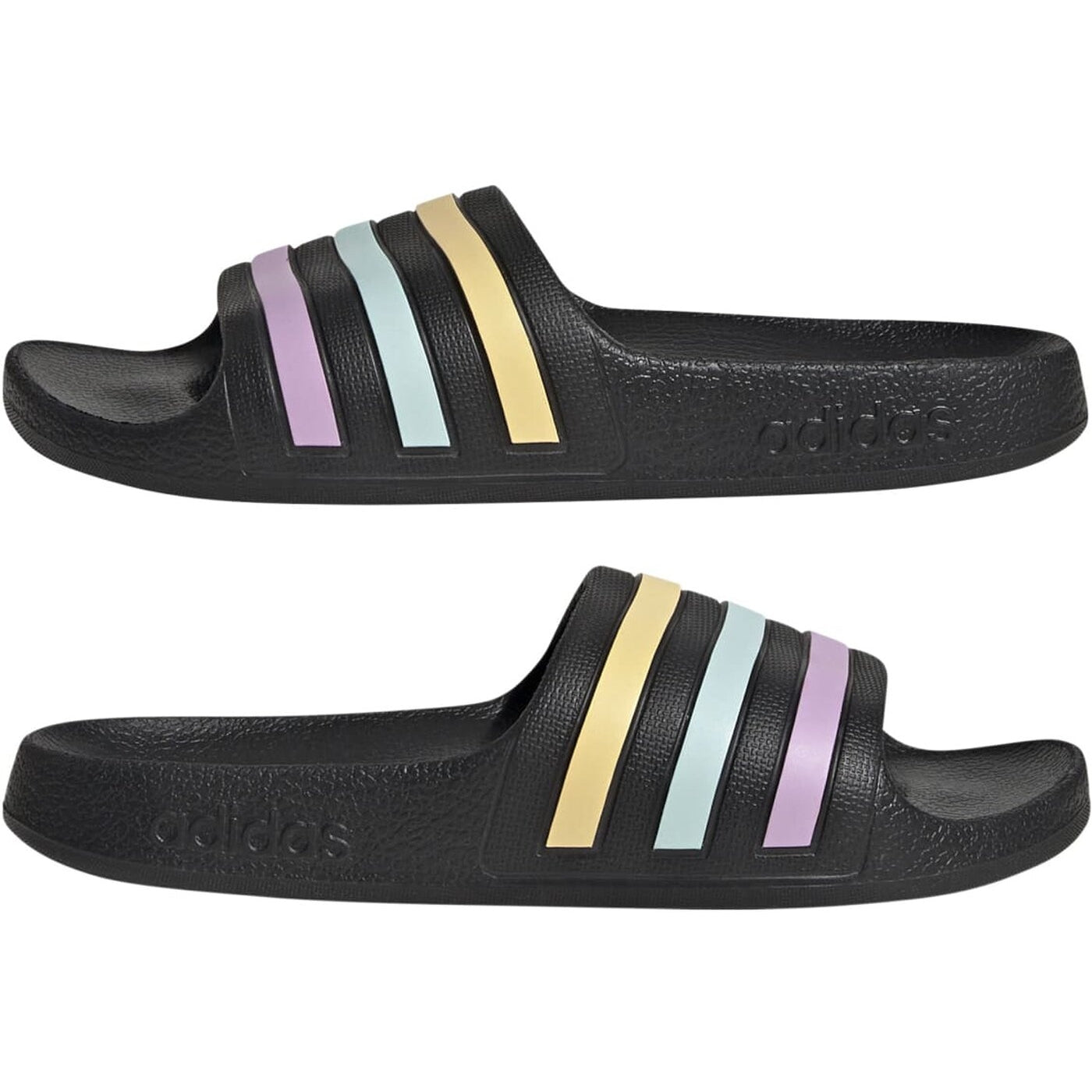 ADILETTE AQUA K CBLACK/ORGTIN/HALMIN CBLACK/ORGTIN/HALMIN Bild 4