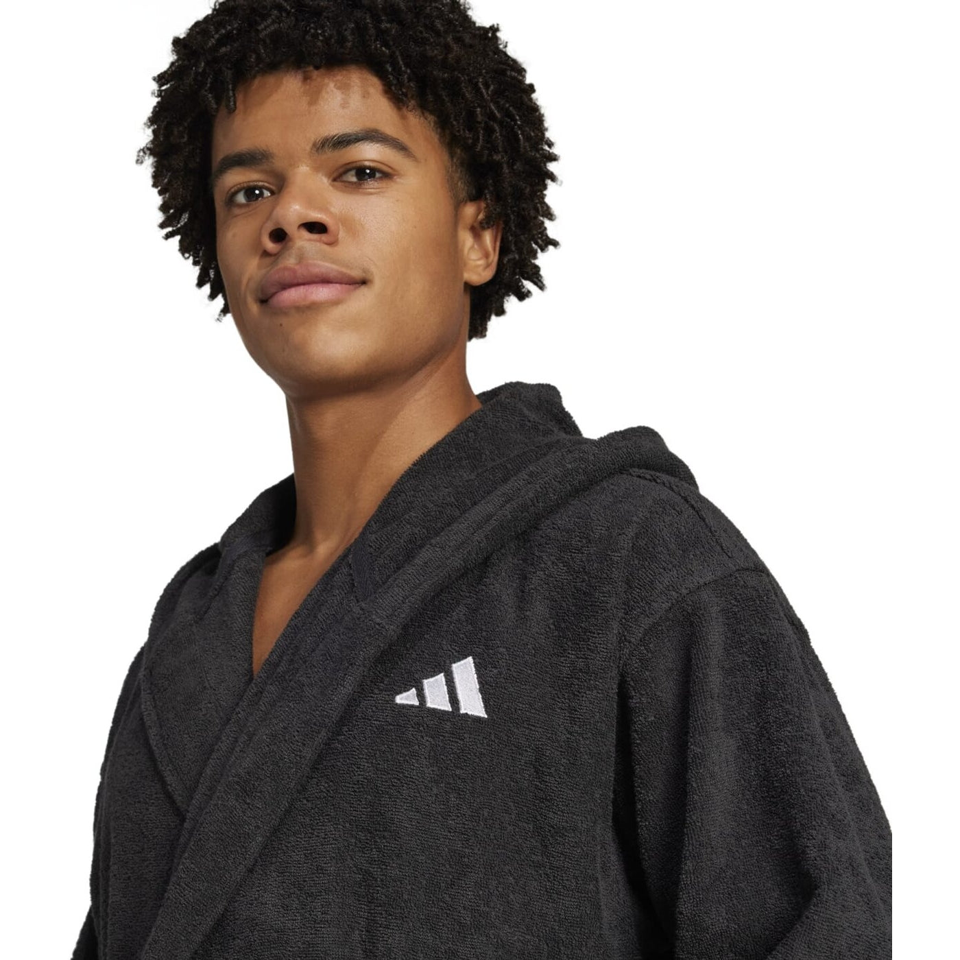 BATHROBE HOODED BLACK BLACK Bild 3