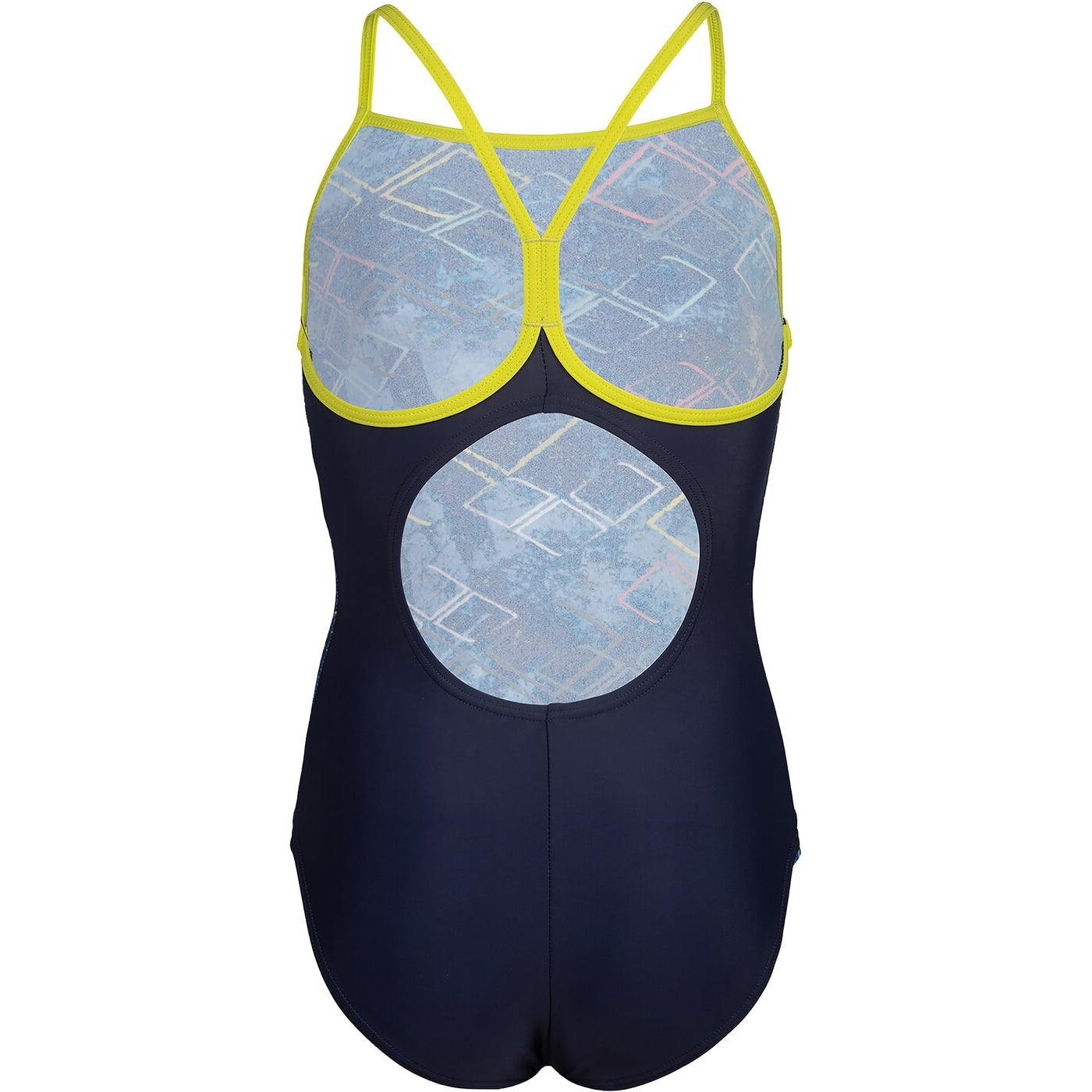 GIRL'S ARENA DALY SWIMSUIT LIGHT DR NAVY-SOFT GREEN-NAVY MULTI NAVY-SOFT GREEN-NAVY MULTI Bild 2