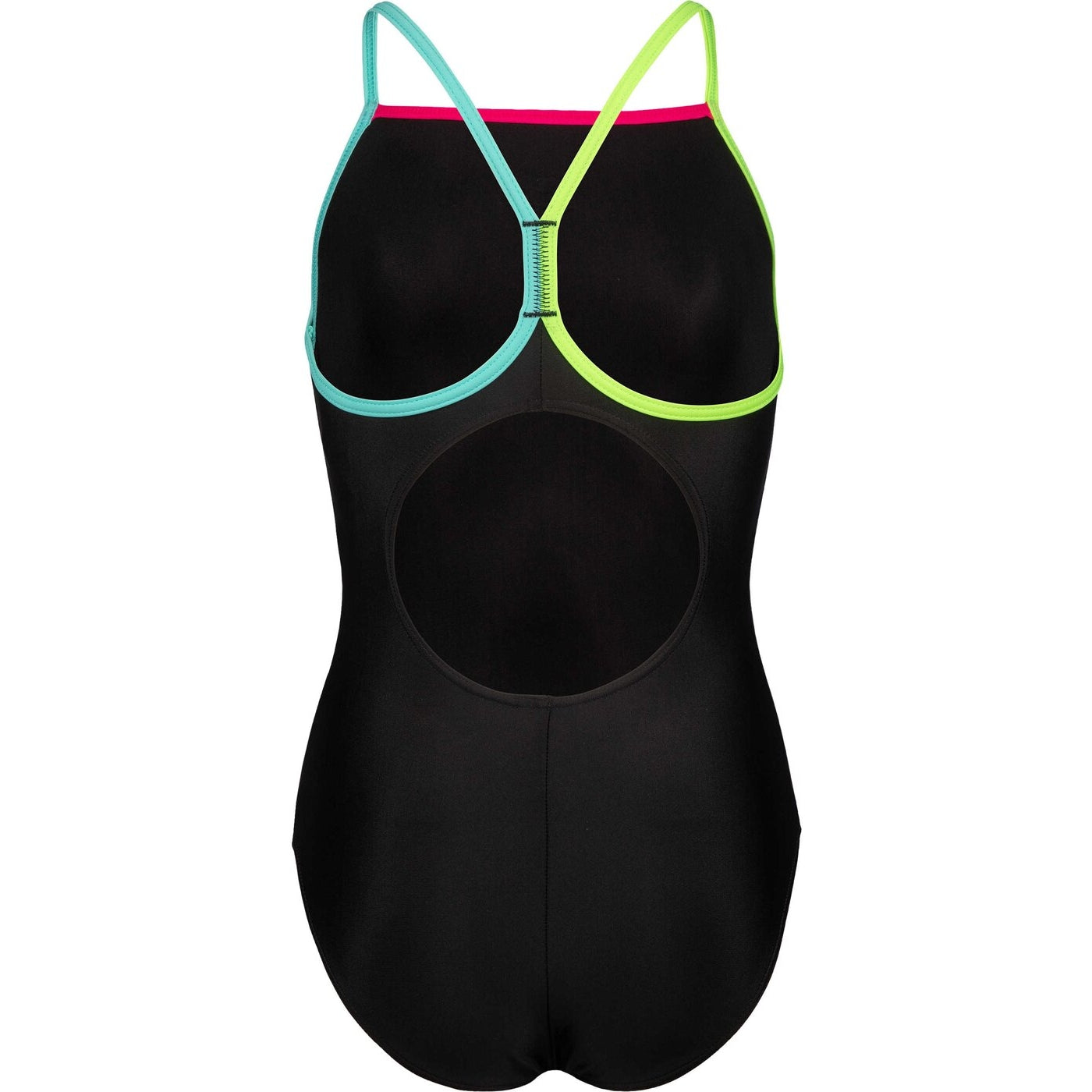 GIRL'S ARENA SWIMSUIT LIGHT DROP SOLID BLACK-SOFT GREEN-WATER-FREAK ROSE BLACK-SOFT GREEN-WATER-FREAK ROSE Bild 2