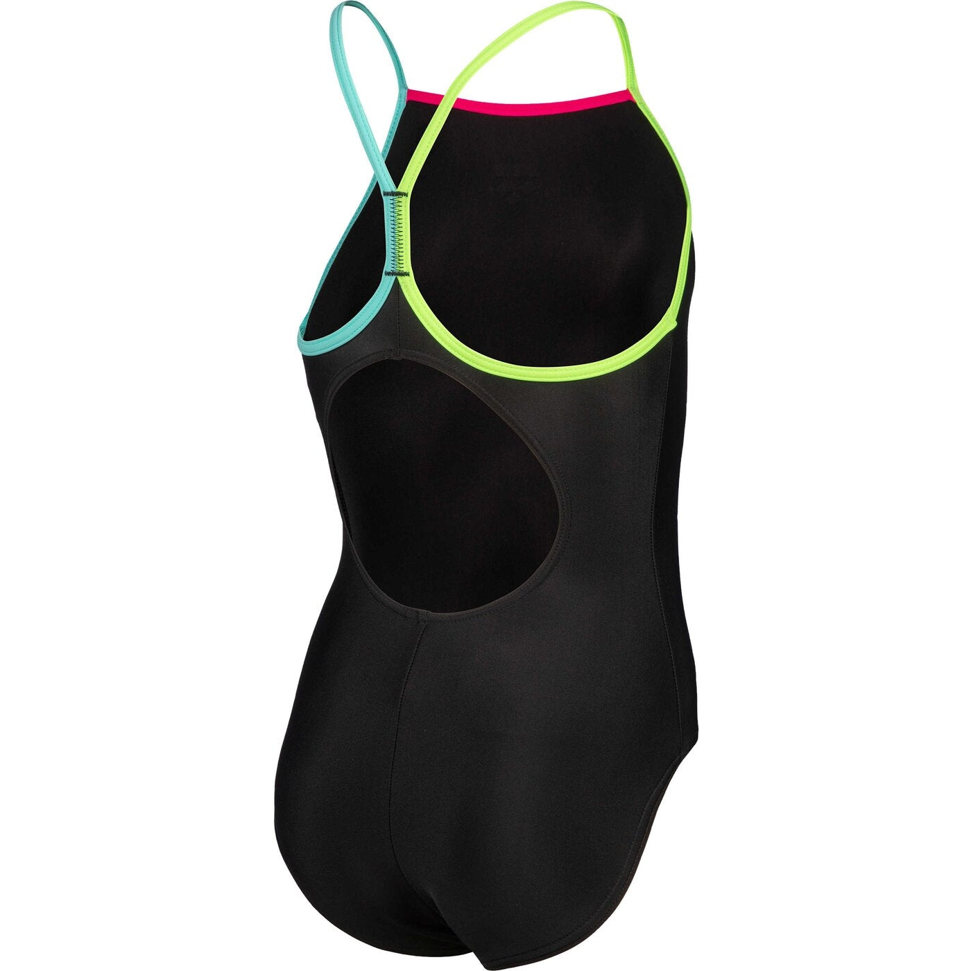 GIRL'S ARENA SWIMSUIT LIGHT DROP SOLID BLACK-SOFT GREEN-WATER-FREAK ROSE BLACK-SOFT GREEN-WATER-FREAK ROSE Bild 4
