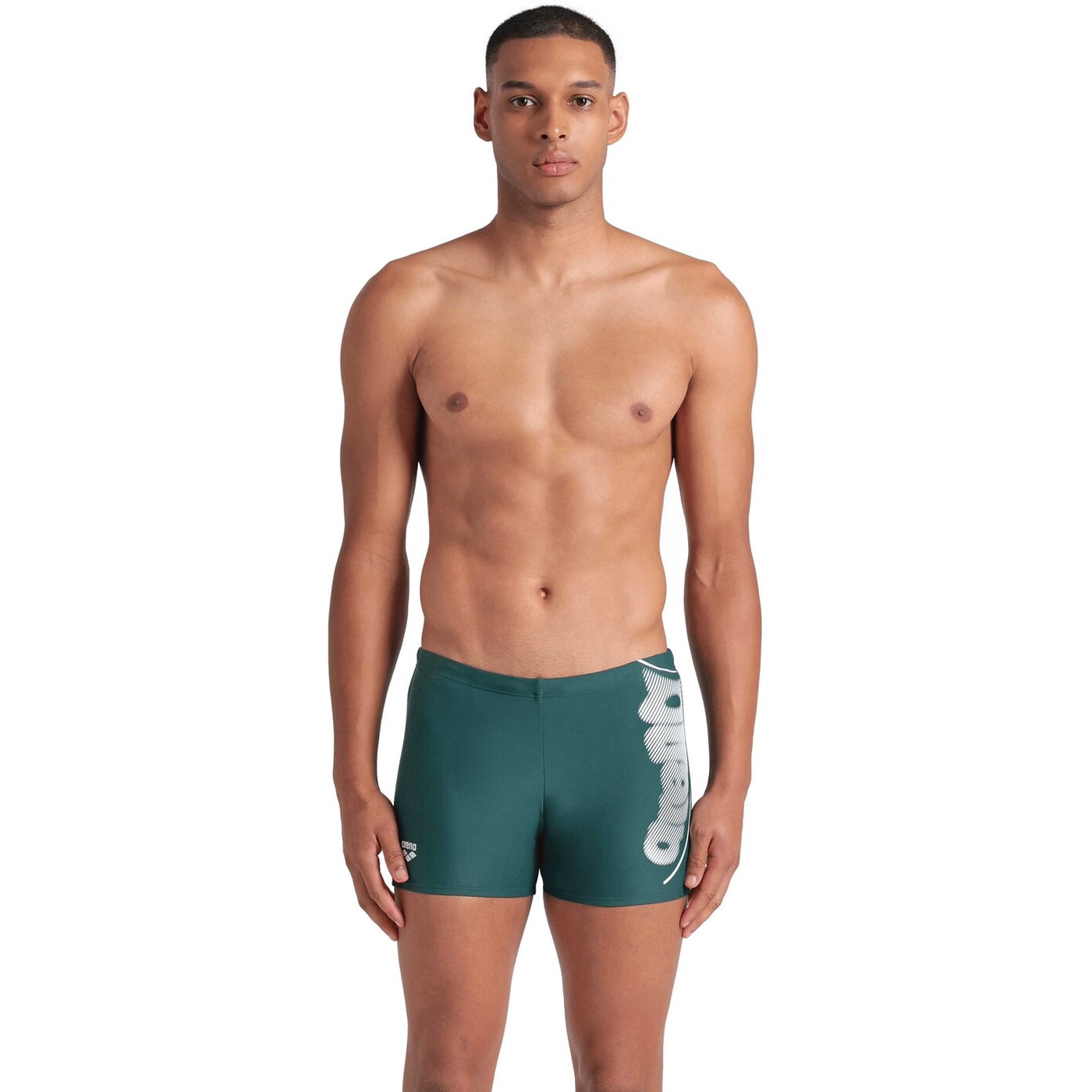 MEN'S ARENA BRIGHT GLARE SWIM SHORT MANGROVE-WHITE MANGROVE-WHITE Bild 6