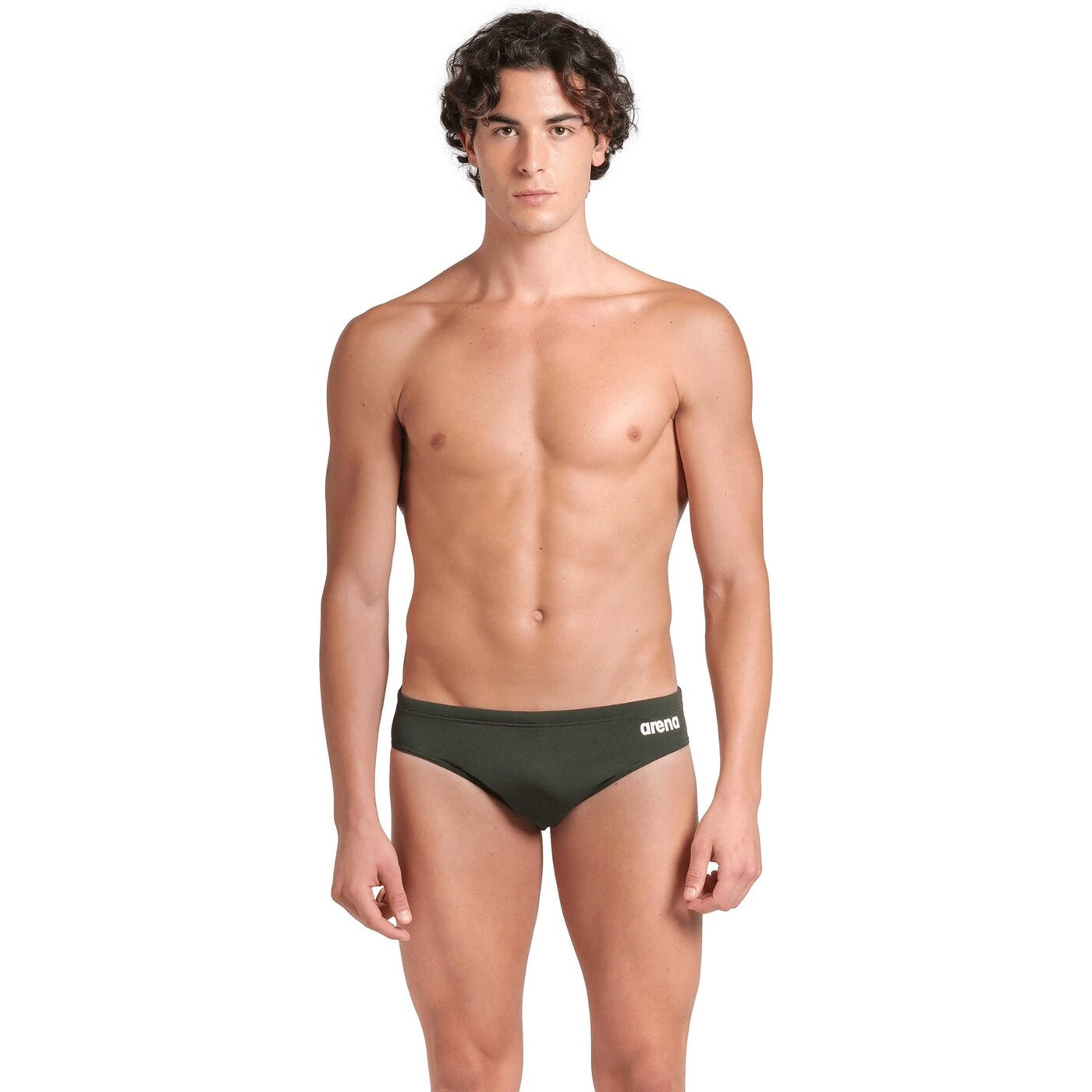 MEN'S TEAM SWIM BRIEFS SOLID DARK SAGE-WHITE DARK SAGE-WHITE Bild 1