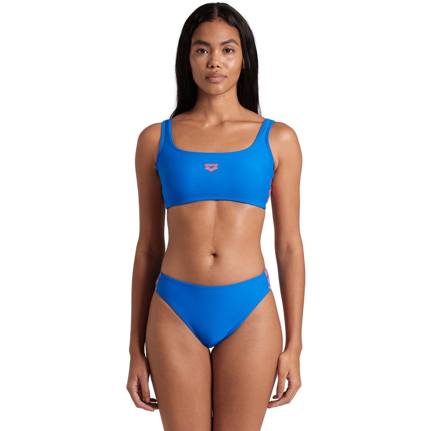 WOMEN'S ARENA ICONS BRALETTE SOLID BLUE CHINA-CALYPSO CORAL Bild 4