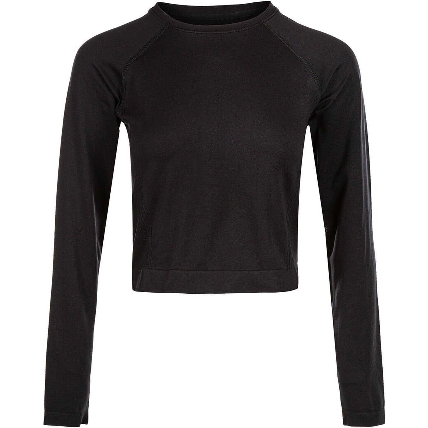 Celita W L-S Seamless Crop Top BLACK BLACK Bild 1